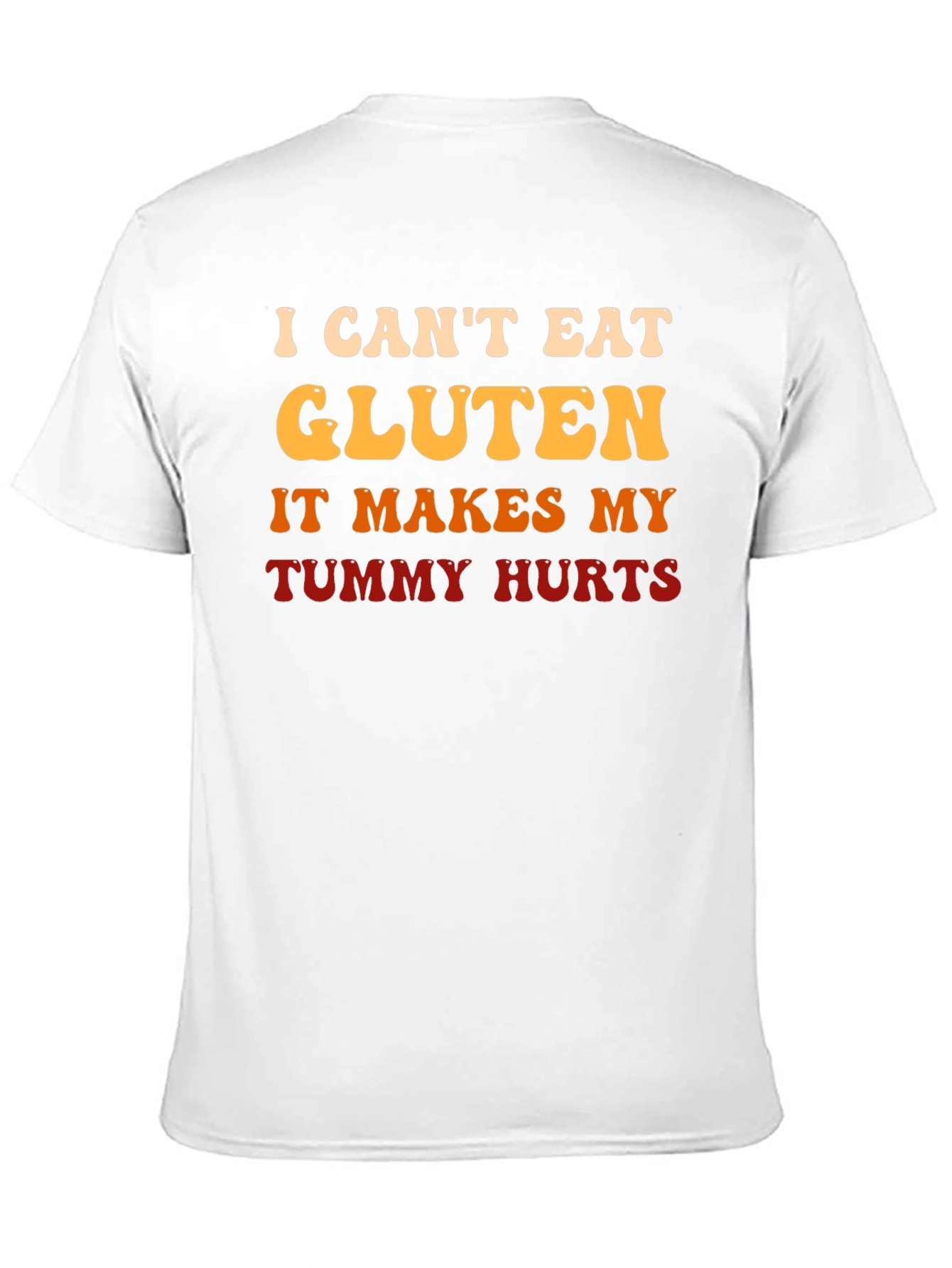 Funny Gluten Intolerance T-Shirt - Tummy Hurts Tee