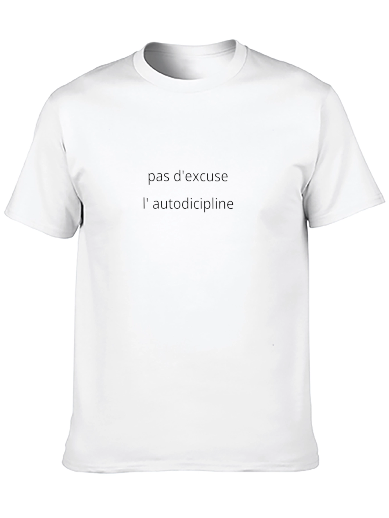Motivational Black T-Shirt - No Excuses