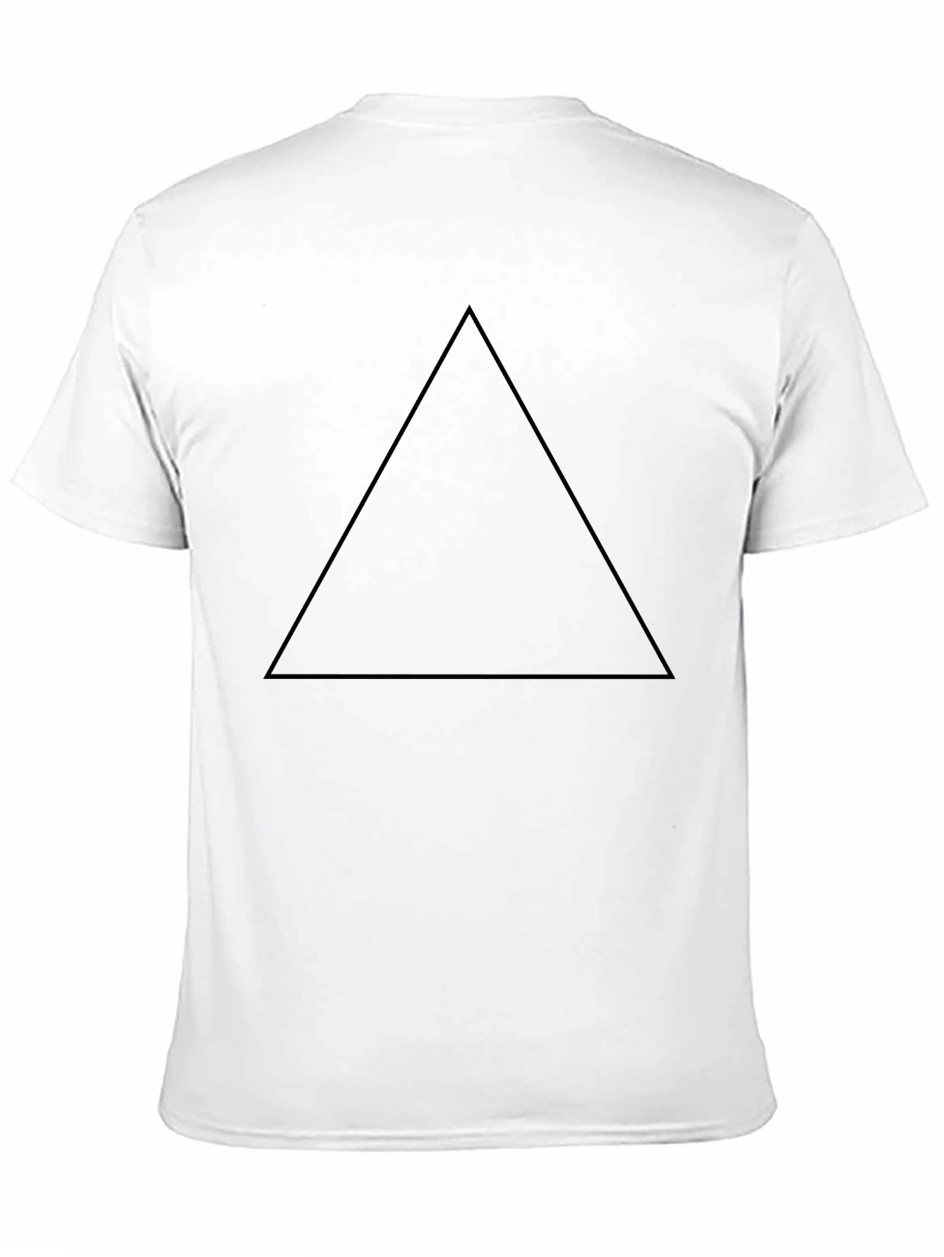 Mens Black Triangle Graphic Tee - Casual Style