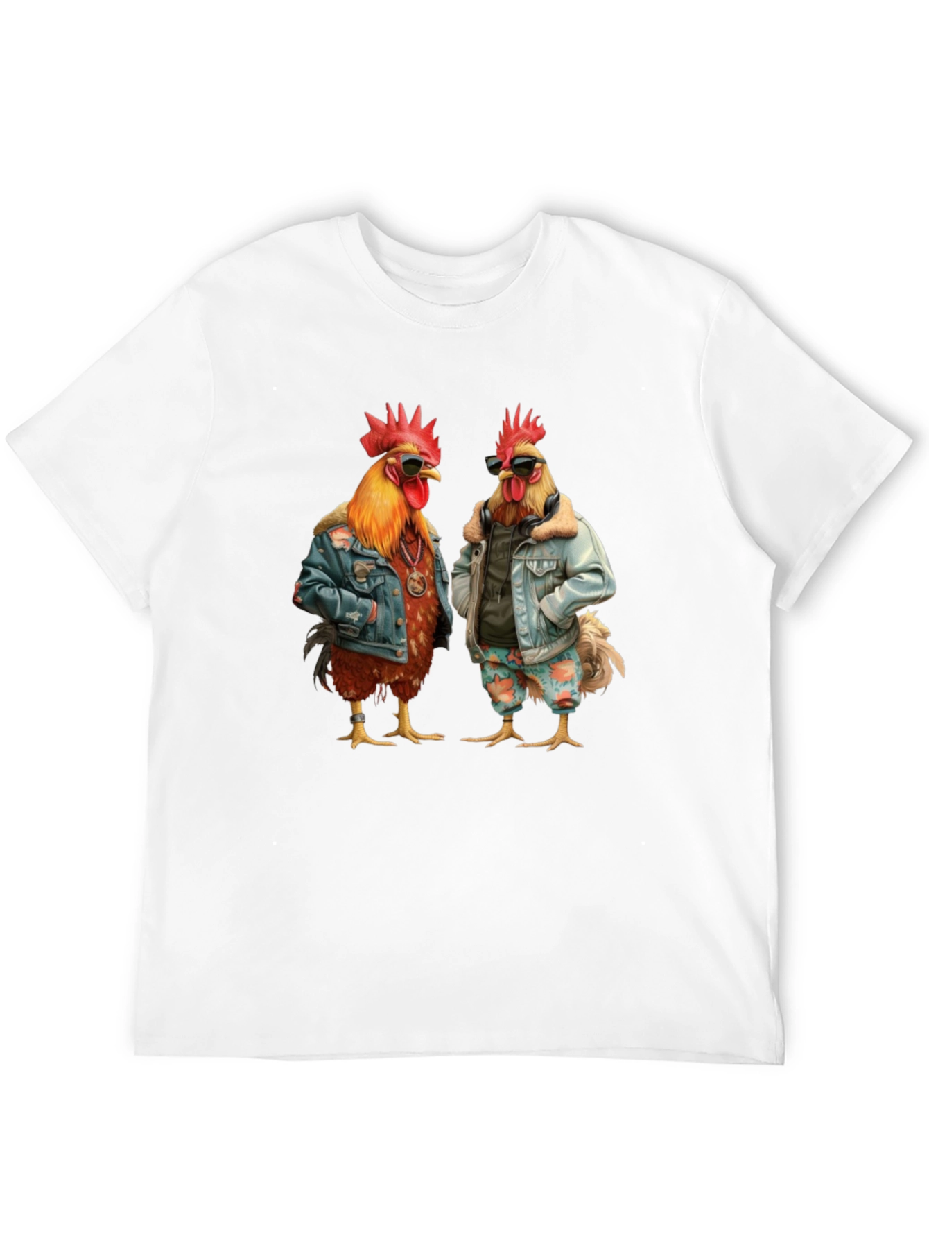 Cool Chicken Graphic Tee - Mens Black T-Shirt