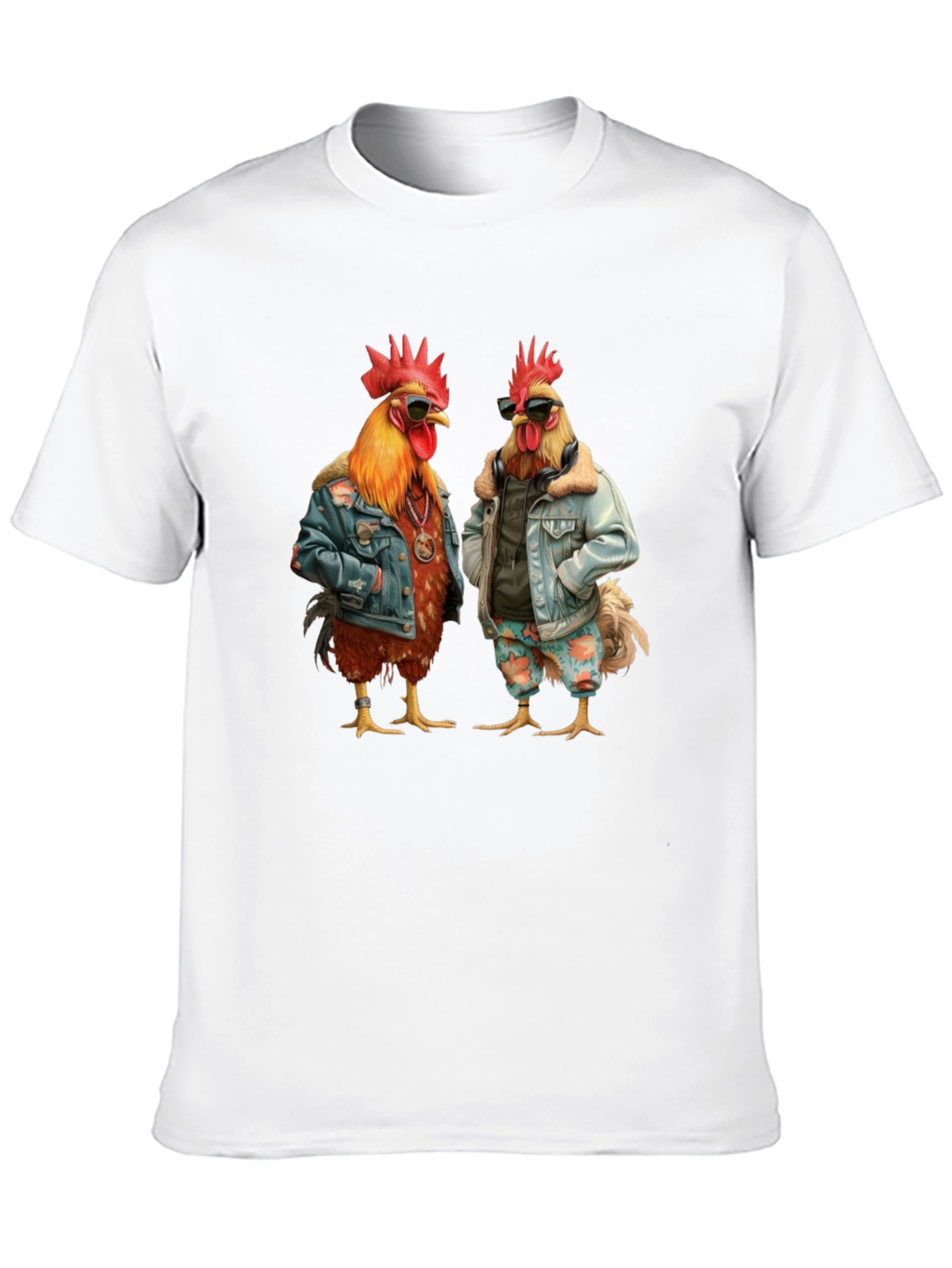 Cool Chicken Graphic Tee - Mens Black T-Shirt
