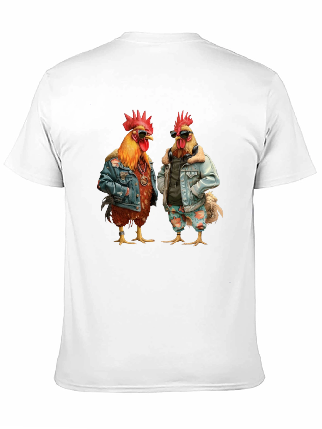 Cool Chicken Graphic Tee - Mens Black T-Shirt