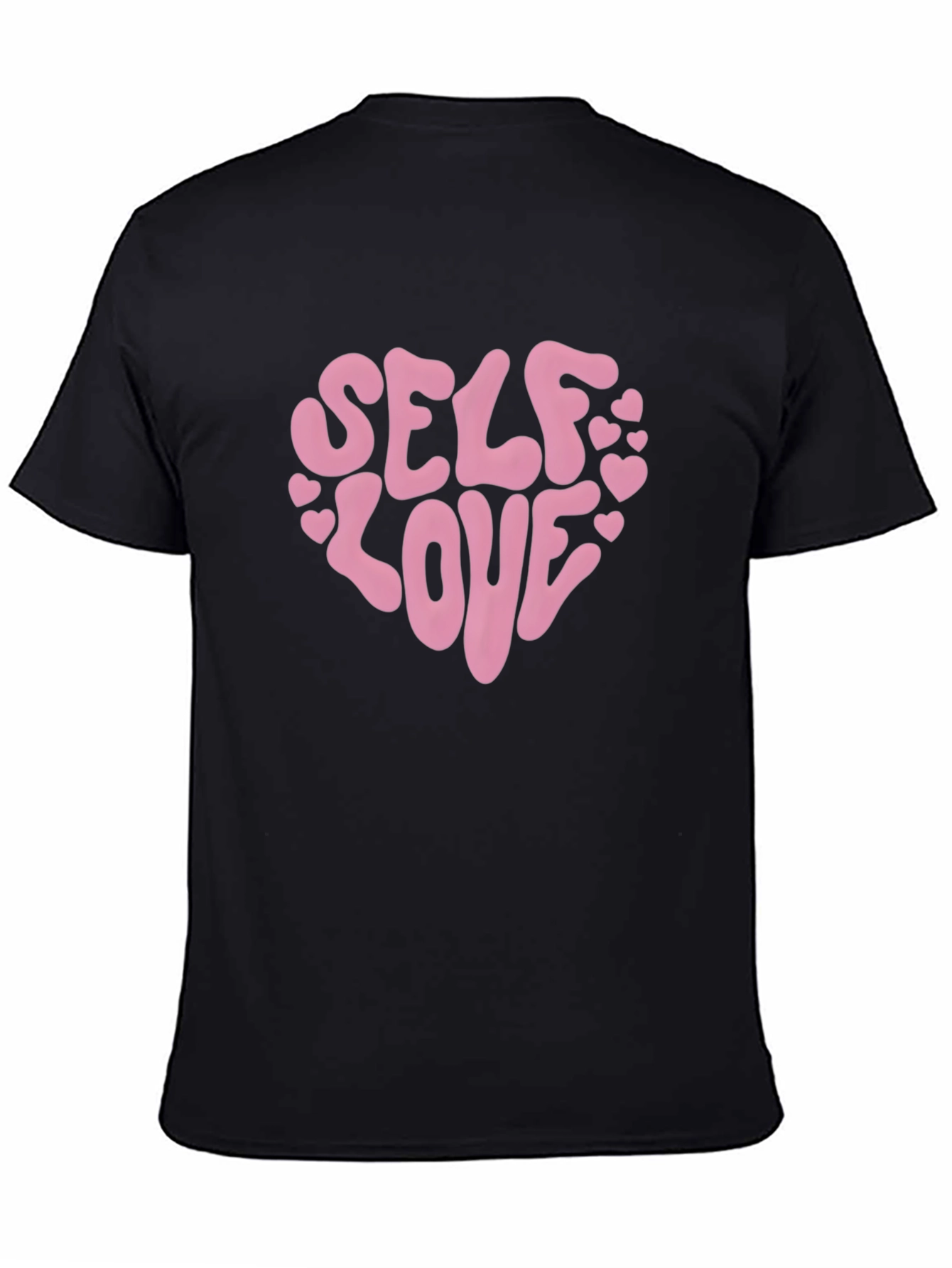 Self Love Heart Graphic Tee - Black