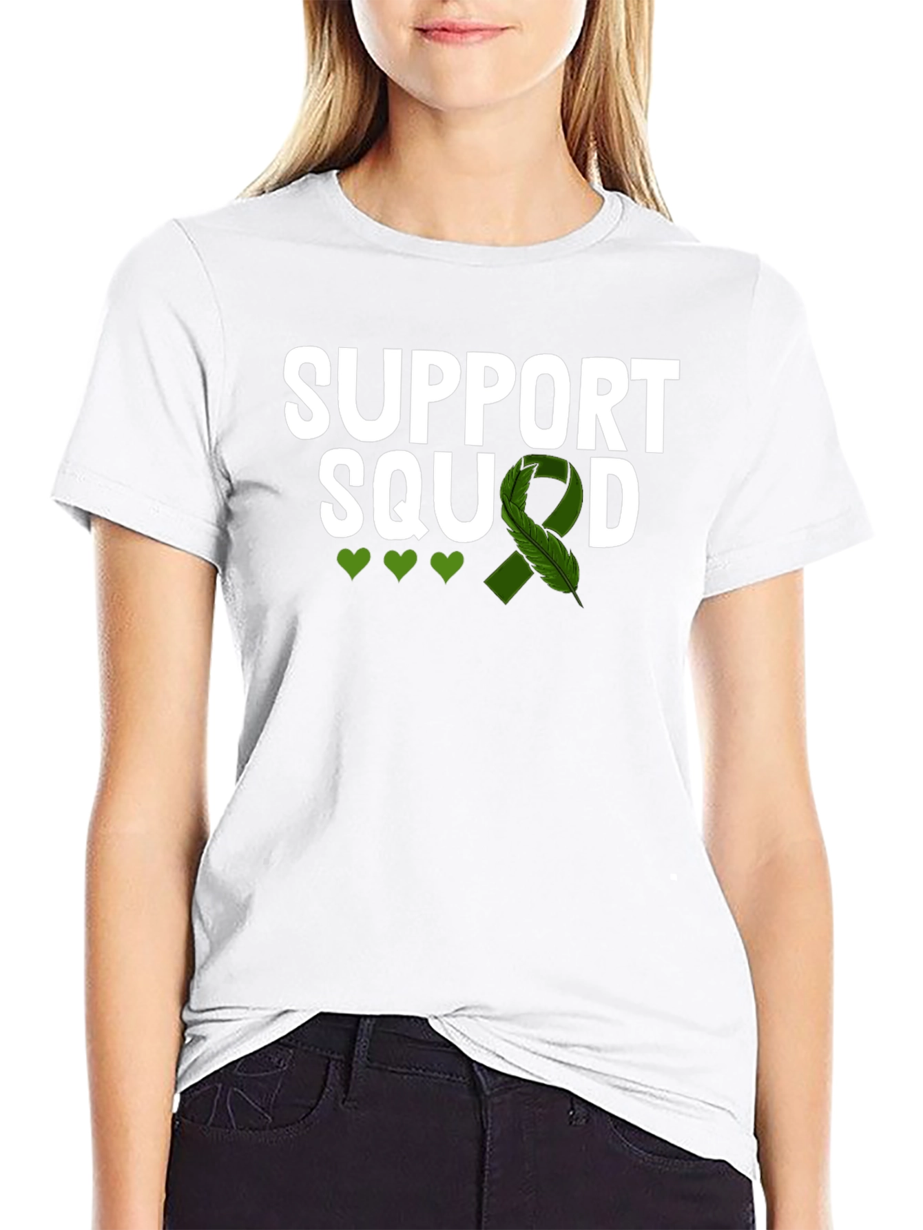 Support Squad Green Ribbon Awareness T-Shirt