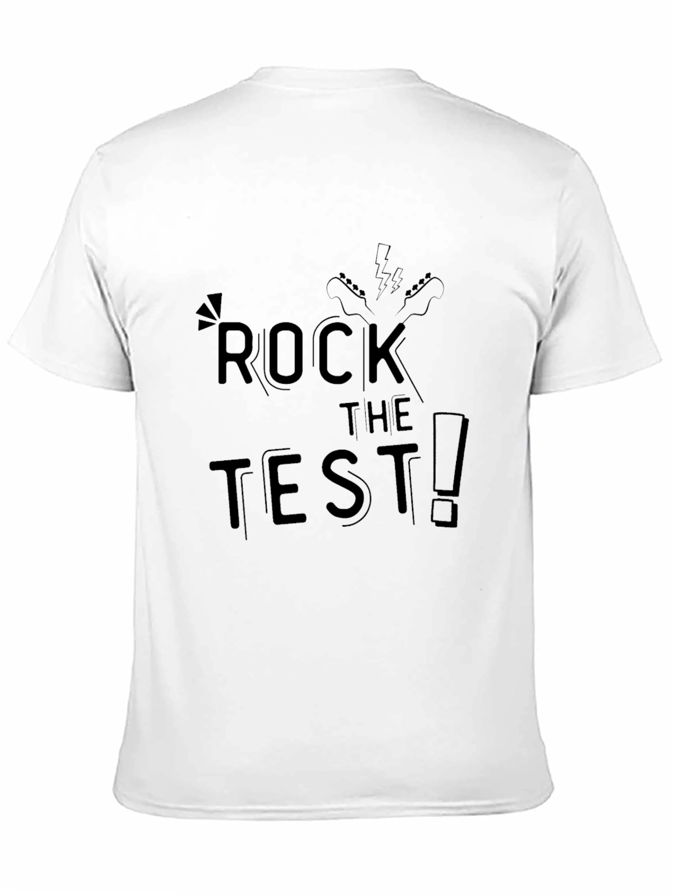Rock the Test Black T-Shirt