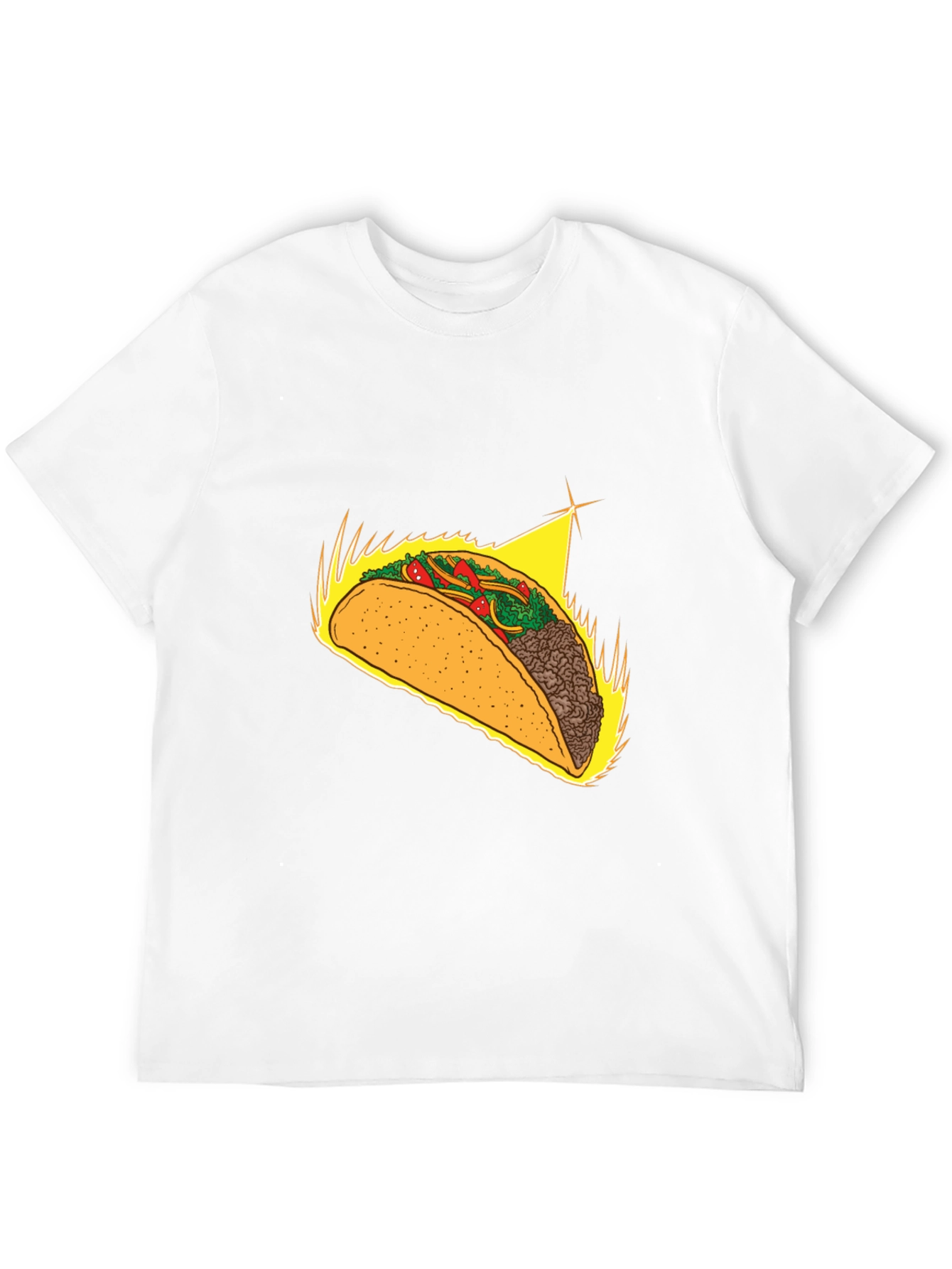 Taco Graphic Tee - Soft Black Cotton Blend