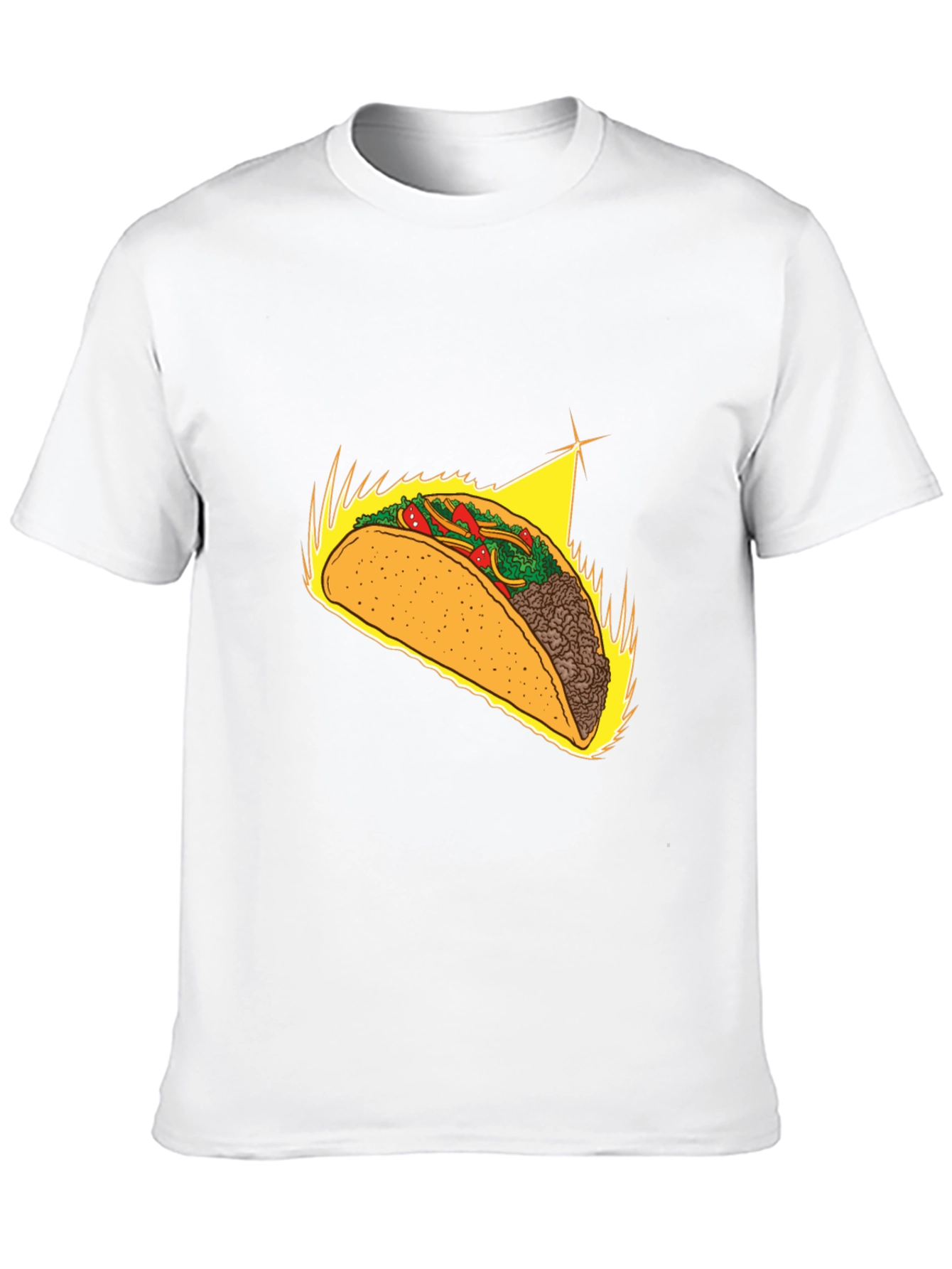 Taco Graphic Tee - Soft Black Cotton Blend