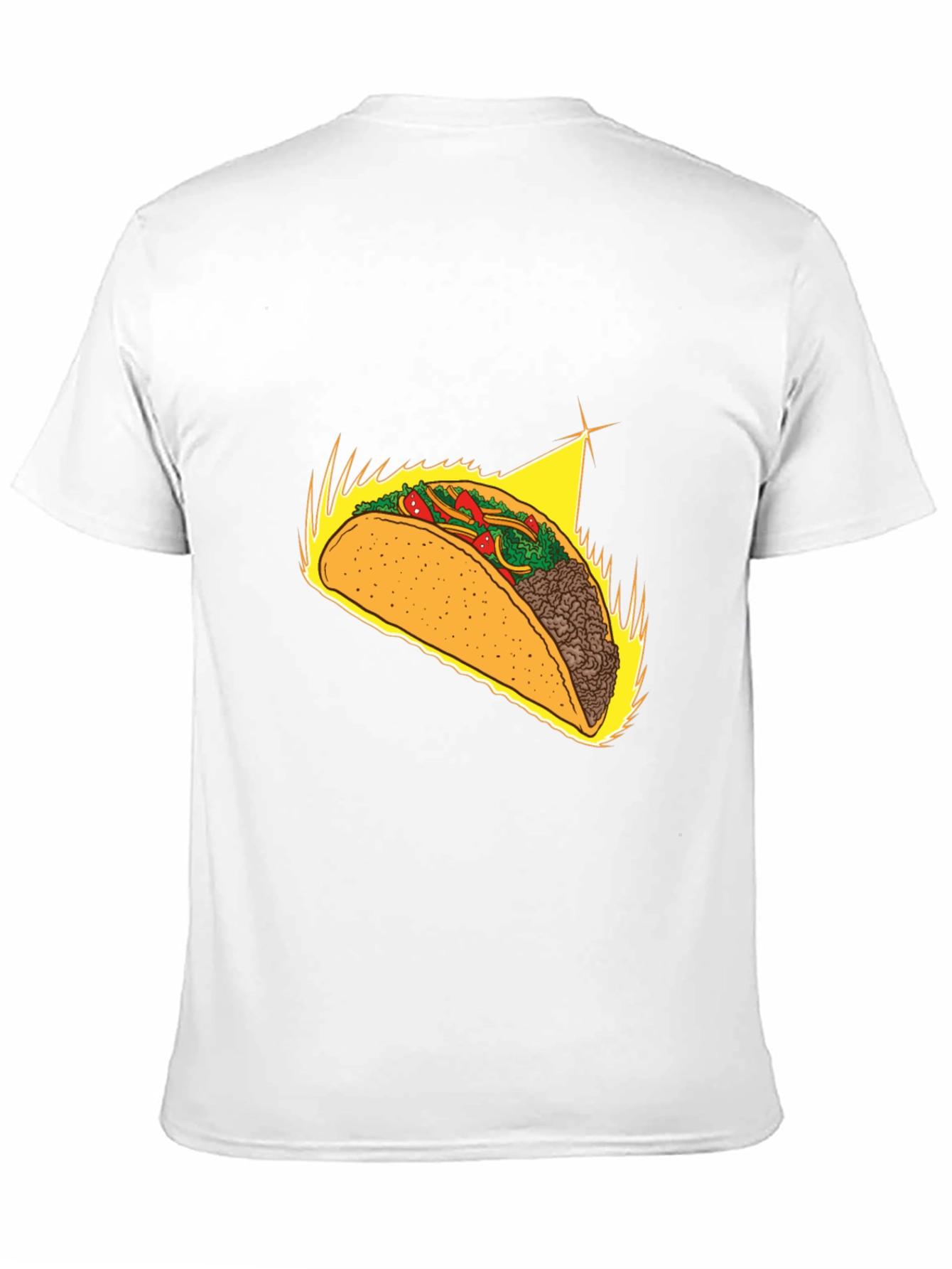 Taco Graphic Tee - Soft Black Cotton Blend