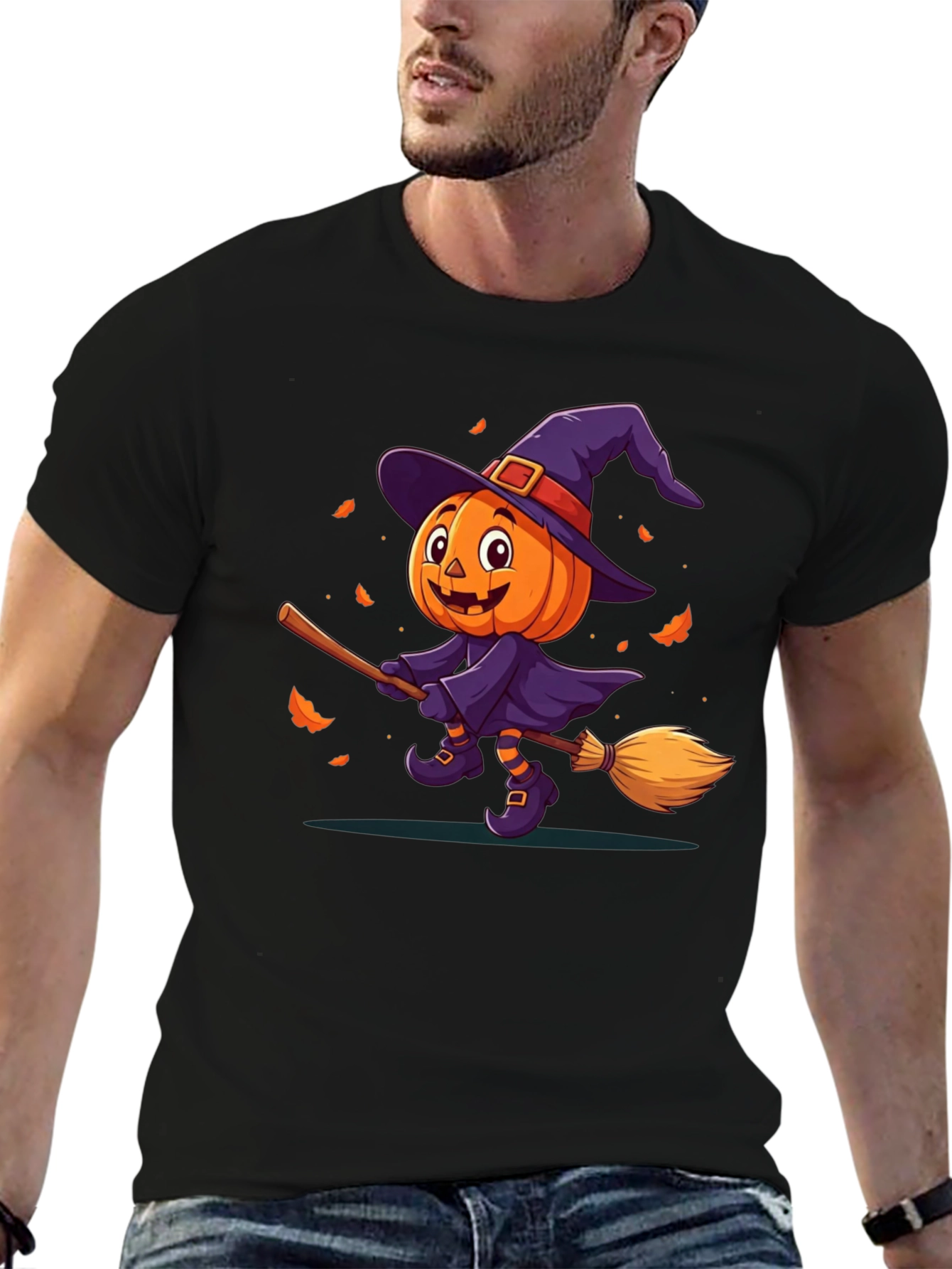 Halloween Pumpkin Witch T-Shirt