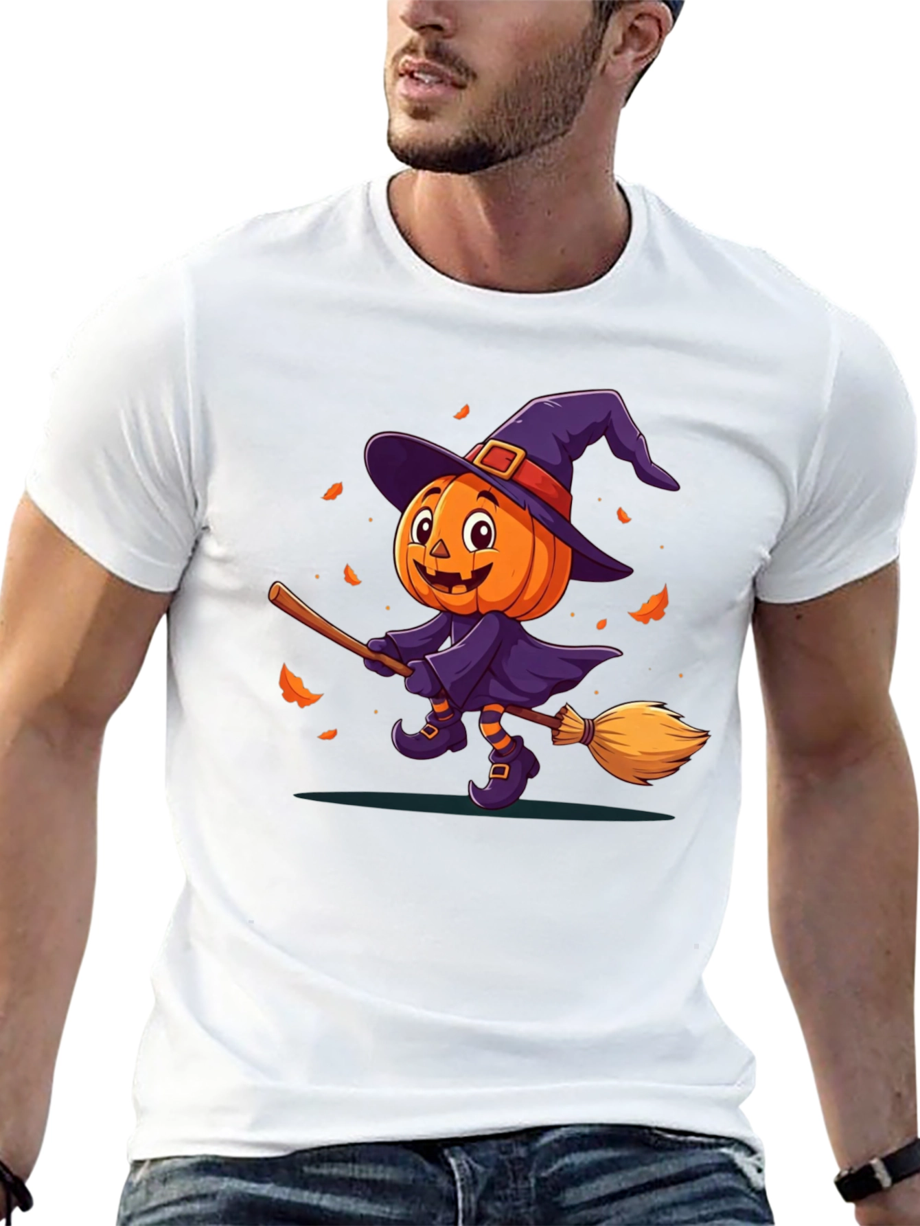 Halloween Pumpkin Witch T-Shirt