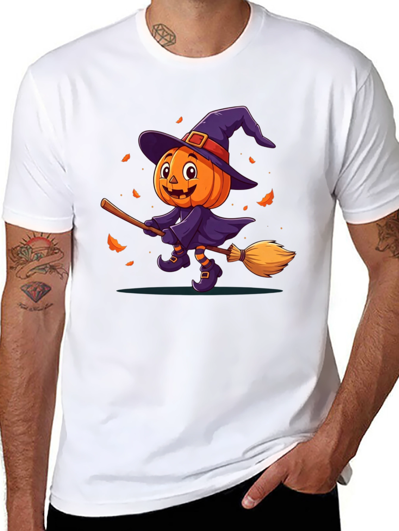 Halloween Pumpkin Witch T-Shirt