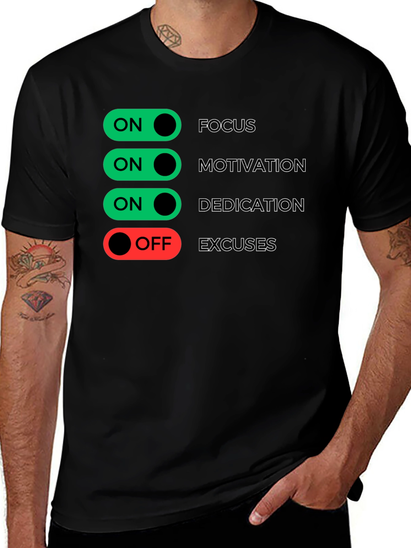 Focus Motivation Dedication T-Shirt