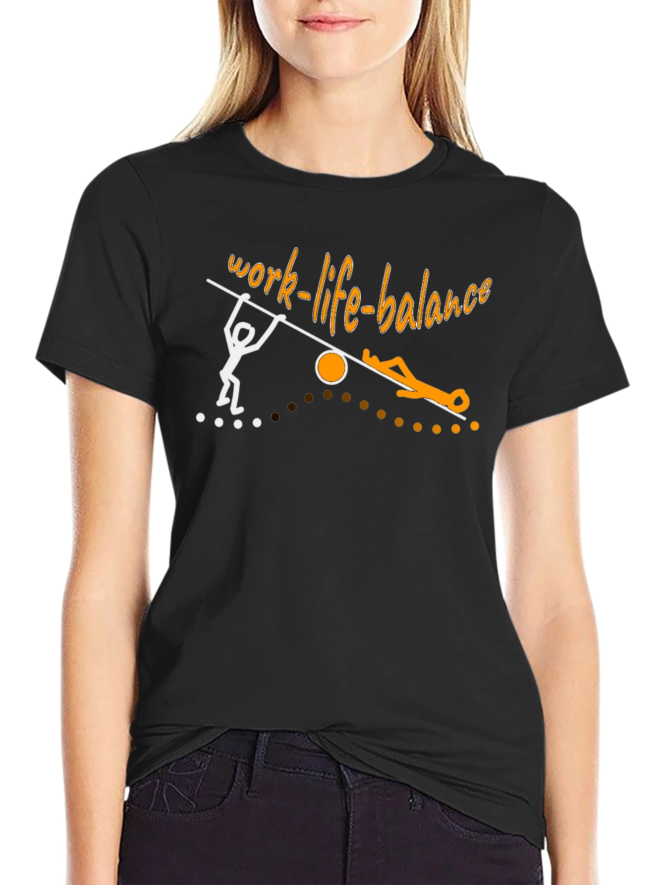 Work Life Balance Graphic T-Shirt