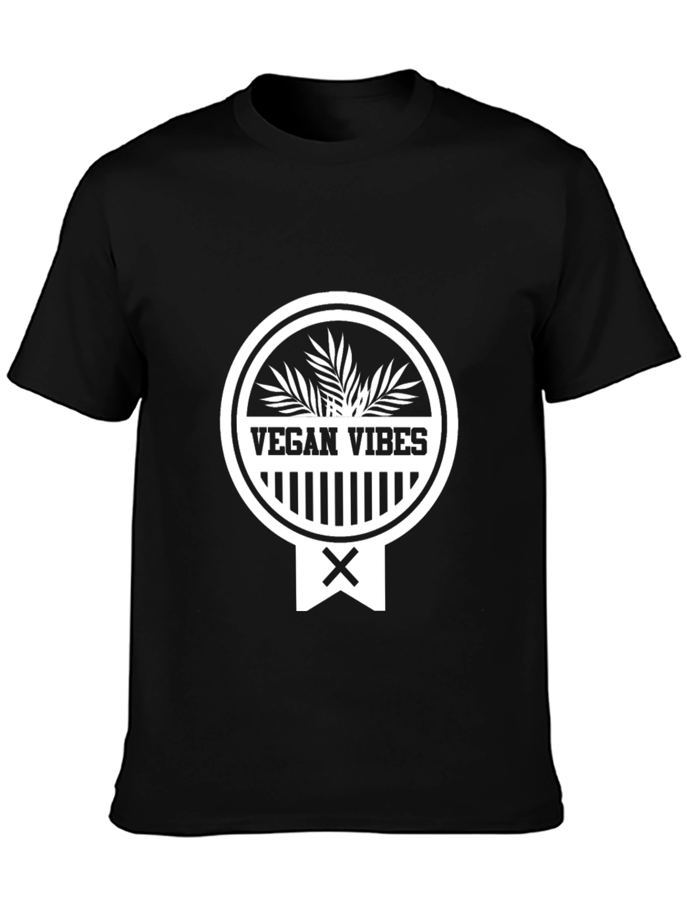 Vegan Vibes Black T-Shirt - Stylish Vegan Fashion