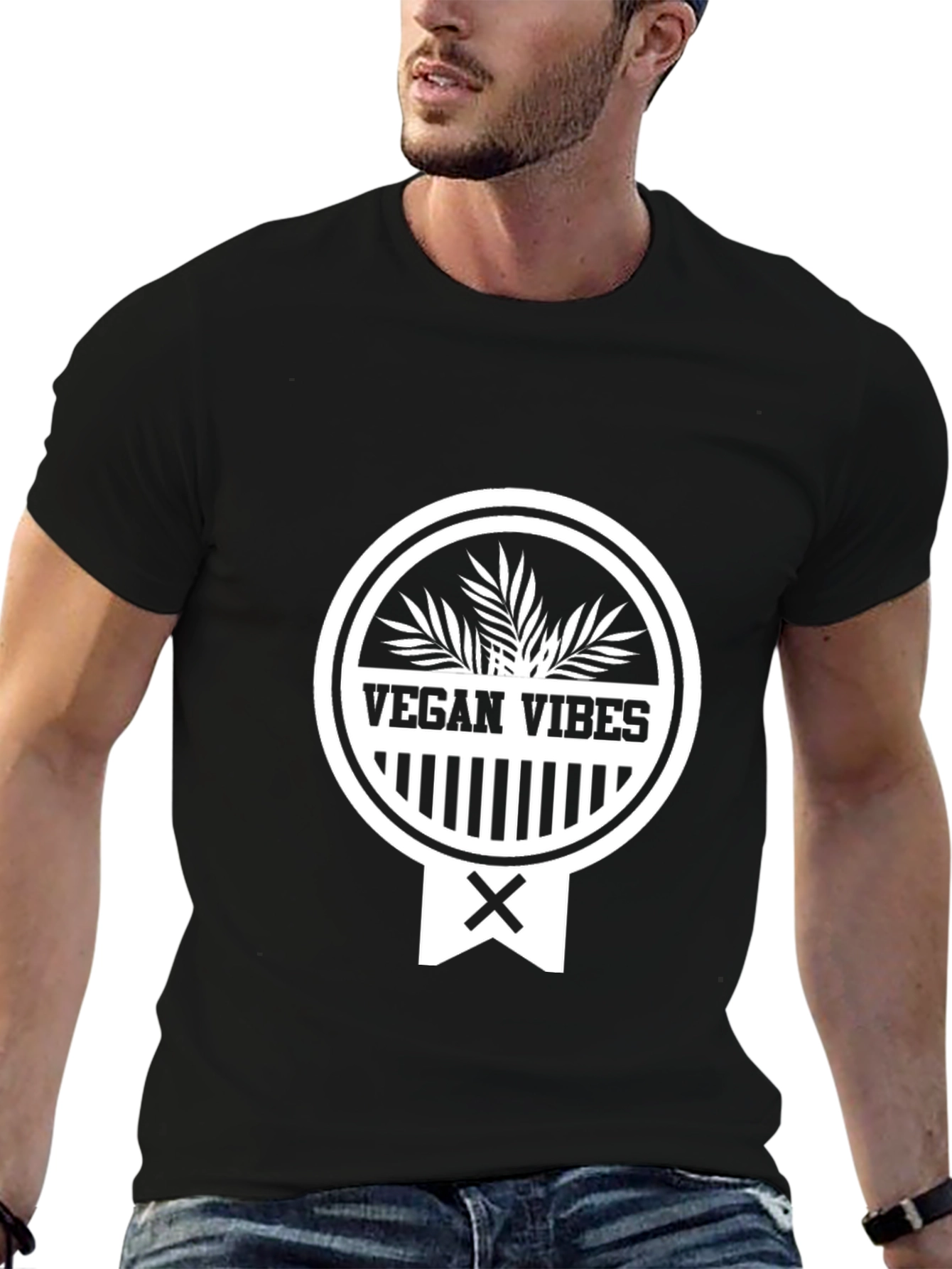 Vegan Vibes Black T-Shirt - Stylish Vegan Fashion