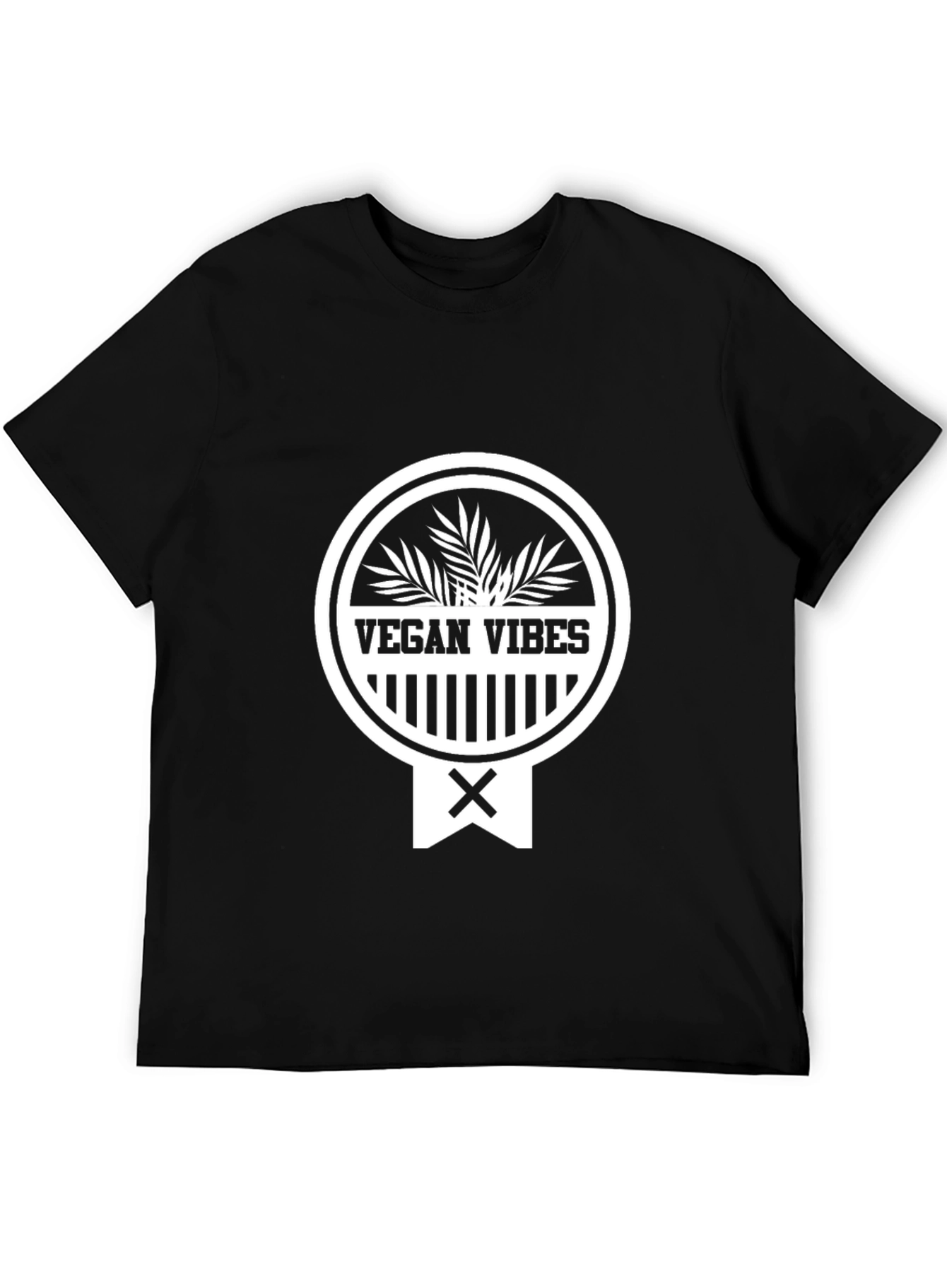Vegan Vibes Black T-Shirt - Stylish Vegan Fashion
