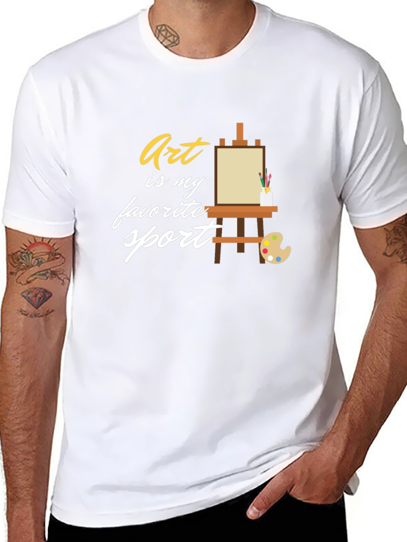 Art is My Favorite Sport Graphic T-Shirt