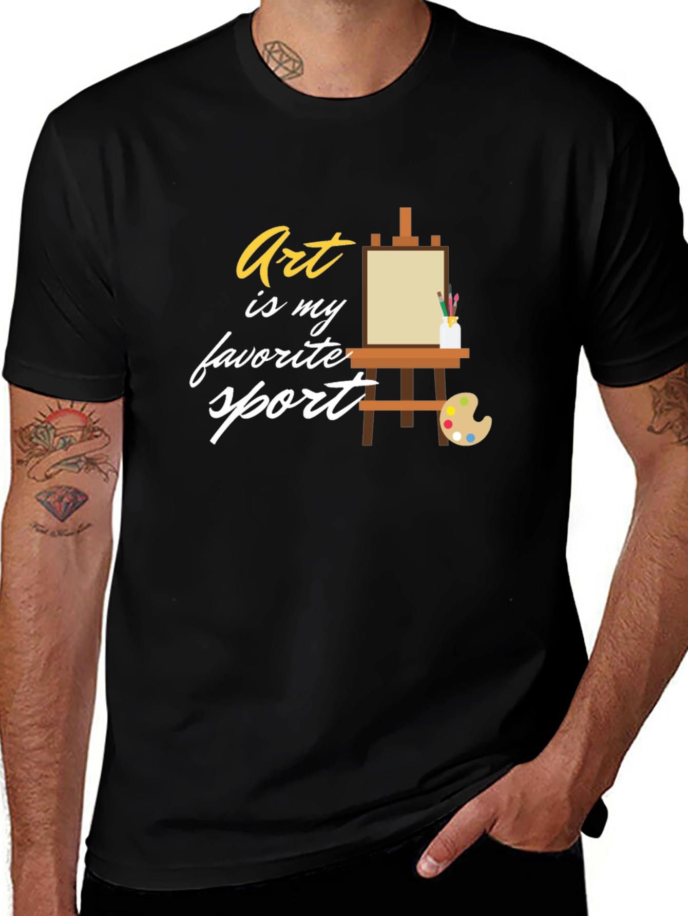 Art is My Favorite Sport Graphic T-Shirt