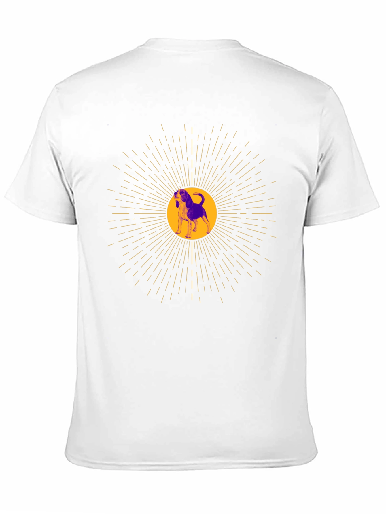 Dog Graphic Tee - Unisex Black Cotton Blend T-Shirt