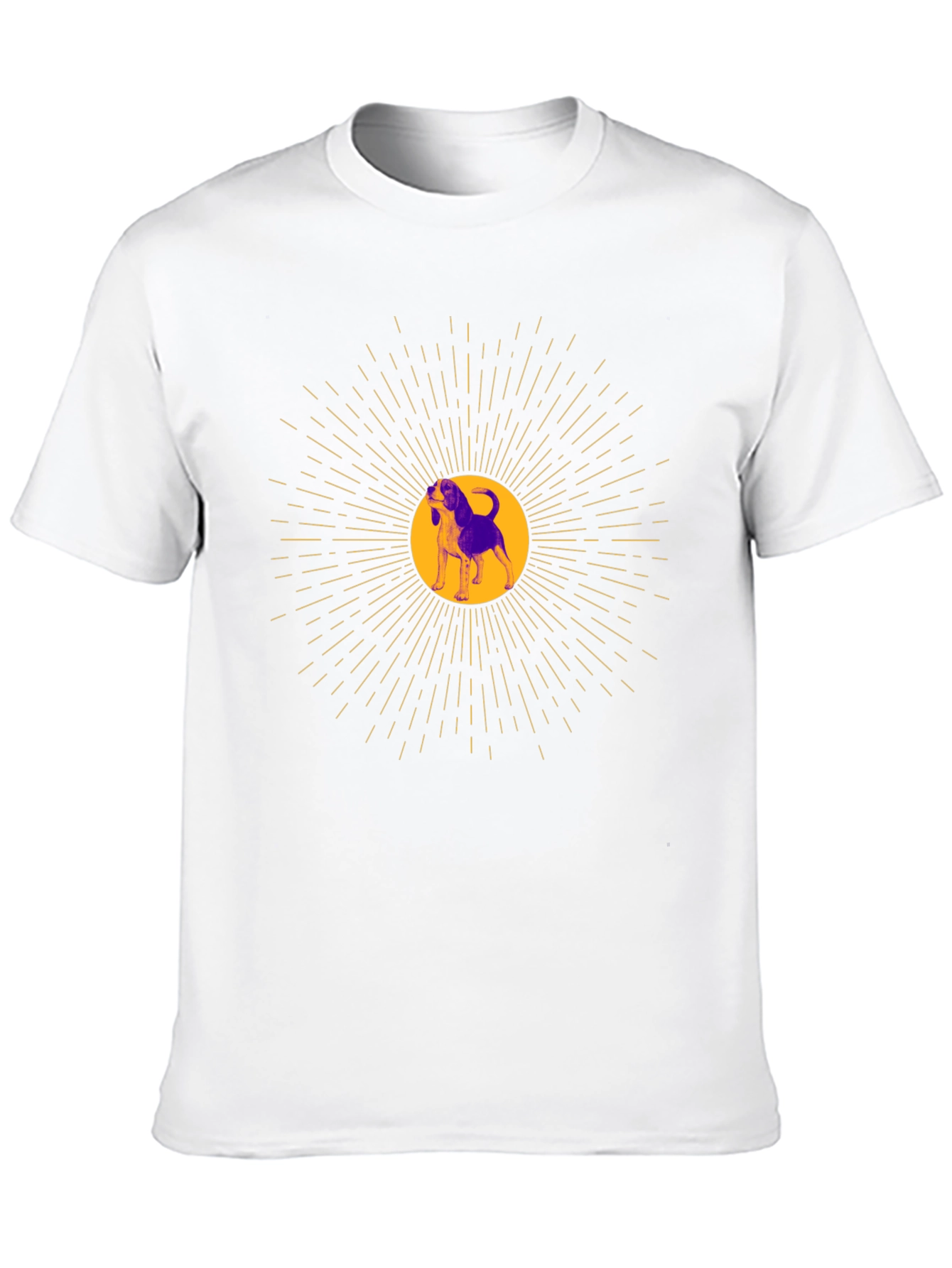 Dog Graphic Tee - Unisex Black Cotton Blend T-Shirt