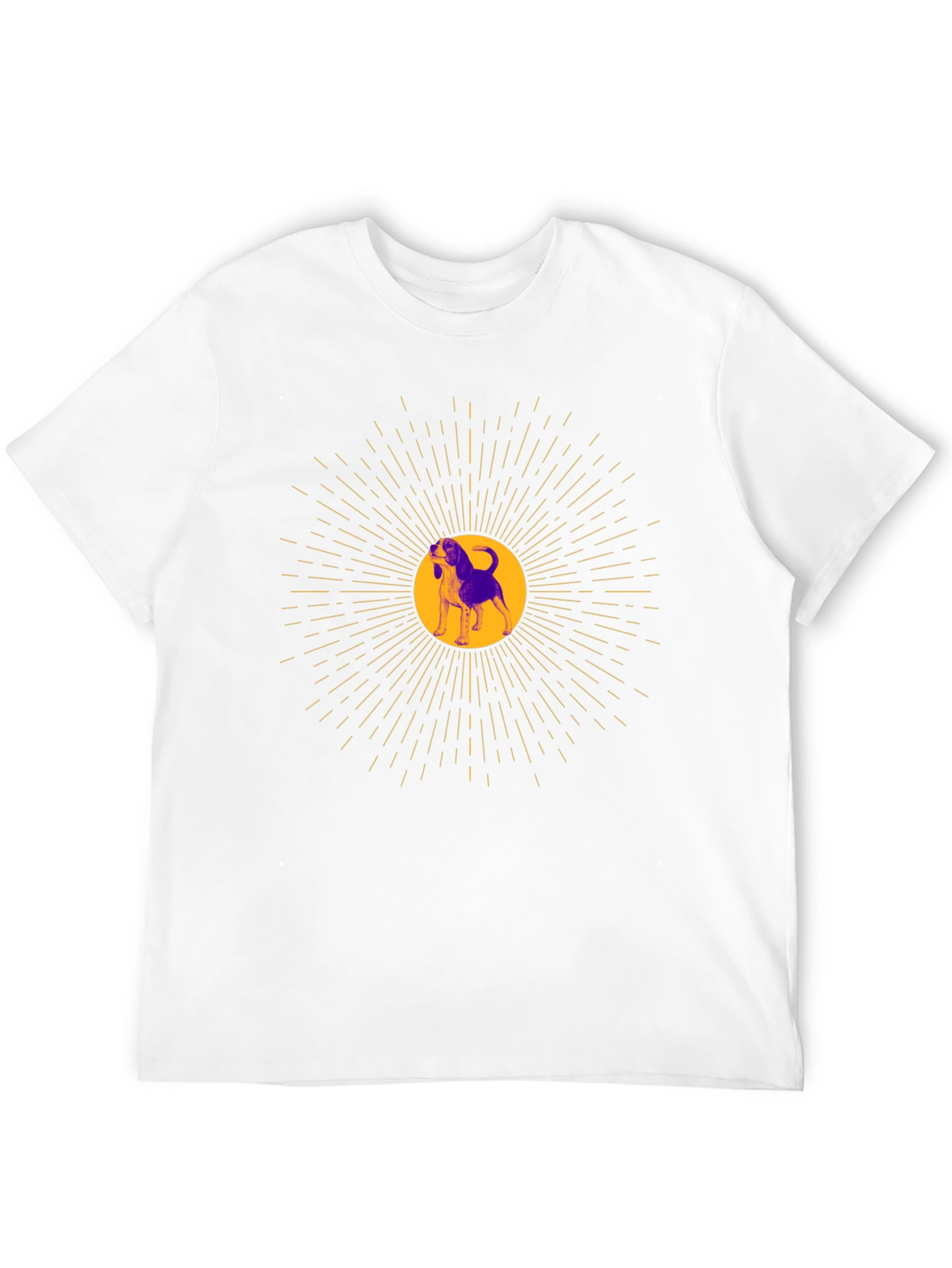 Dog Graphic Tee - Unisex Black Cotton Blend T-Shirt
