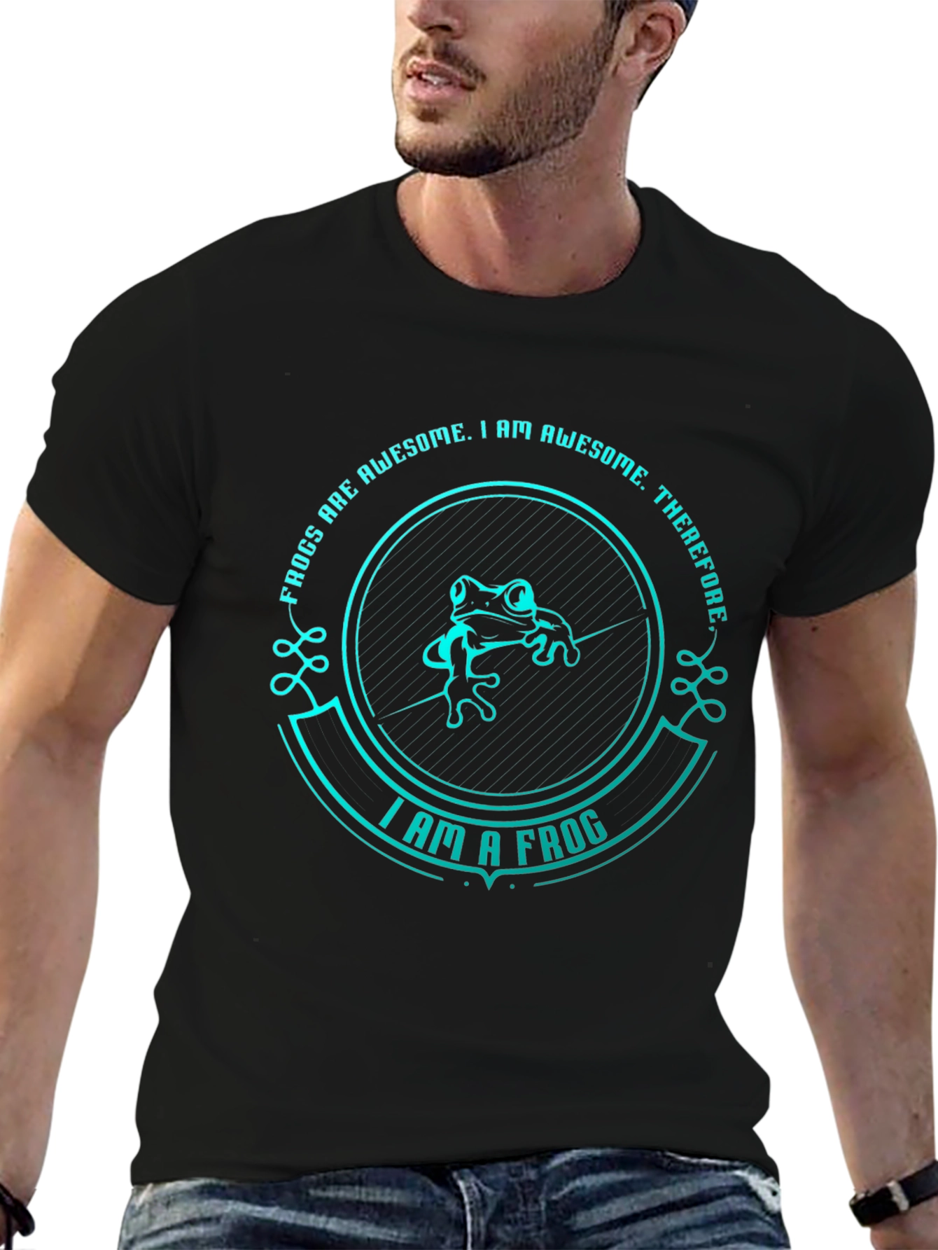 Awesome Frog Graphic T-Shirt