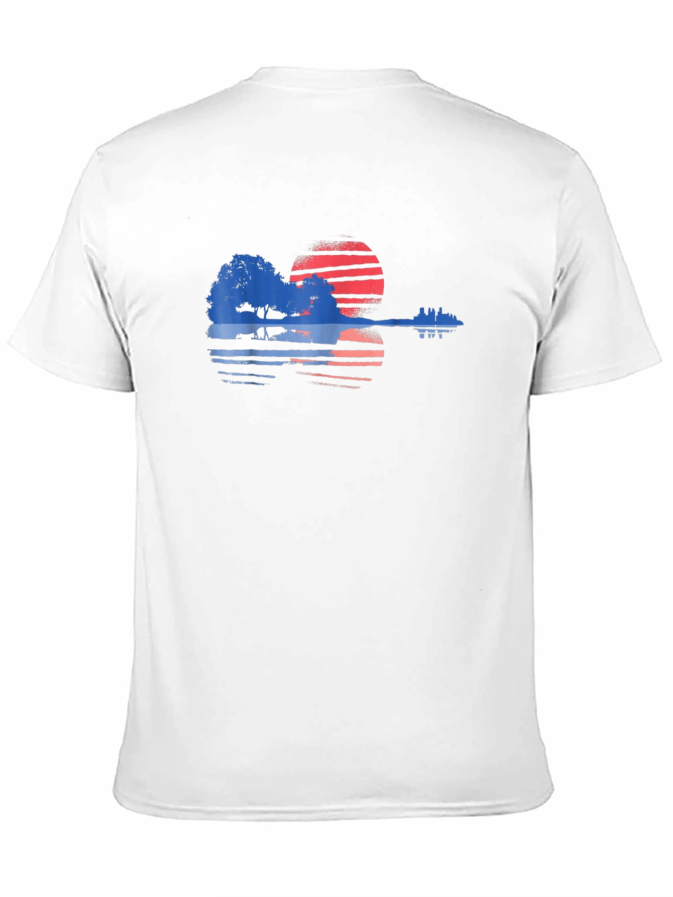 Sunset Guitar Graphic Tee - Black