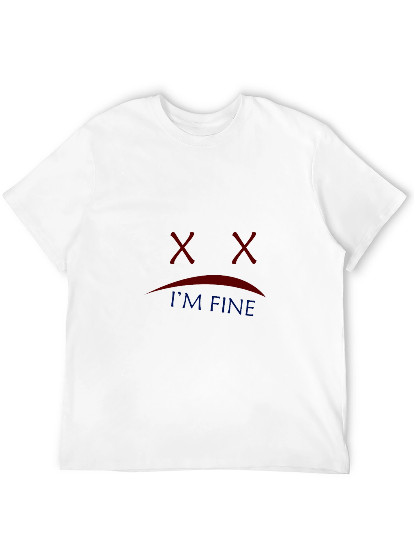 Im Fine Graphic T-Shirt - Black Casual Tee