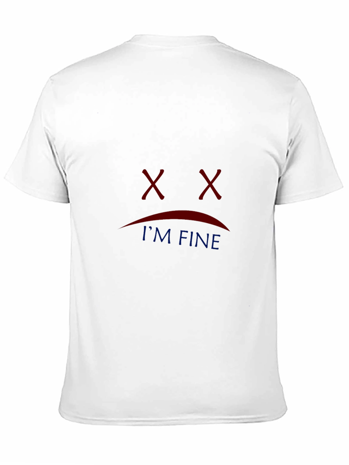 Im Fine Graphic T-Shirt - Black Casual Tee