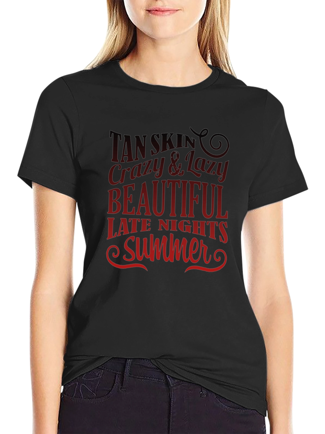 Tan Skin Crazy & Lazy T-Shirt