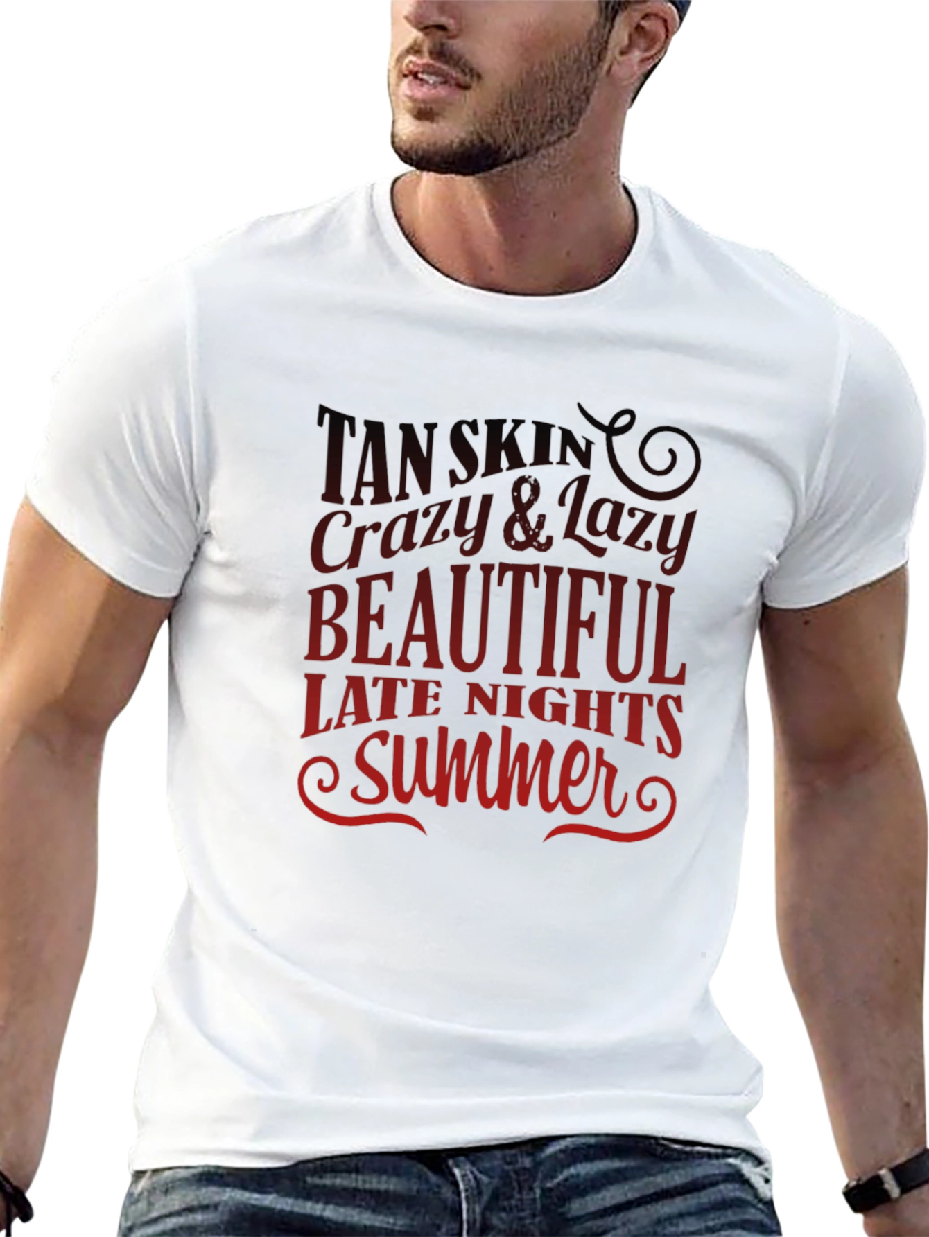 Tan Skin Crazy & Lazy T-Shirt