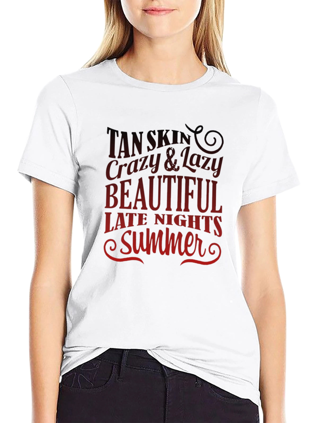 Tan Skin Crazy & Lazy T-Shirt
