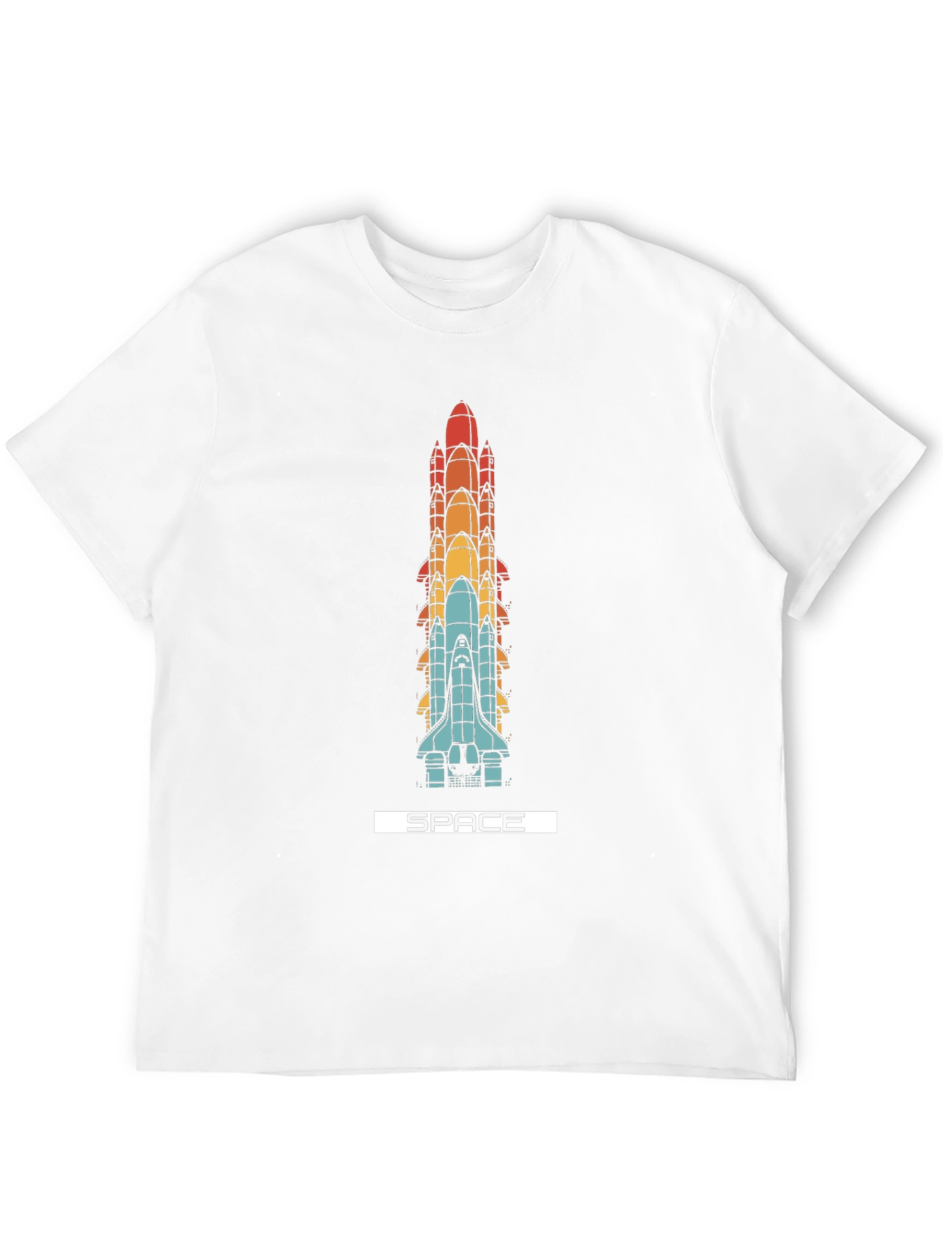 Retro Space Shuttle Stack T-Shirt