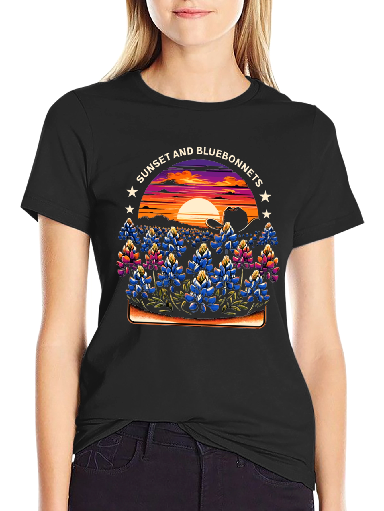 Sunset Bluebonnet Tee