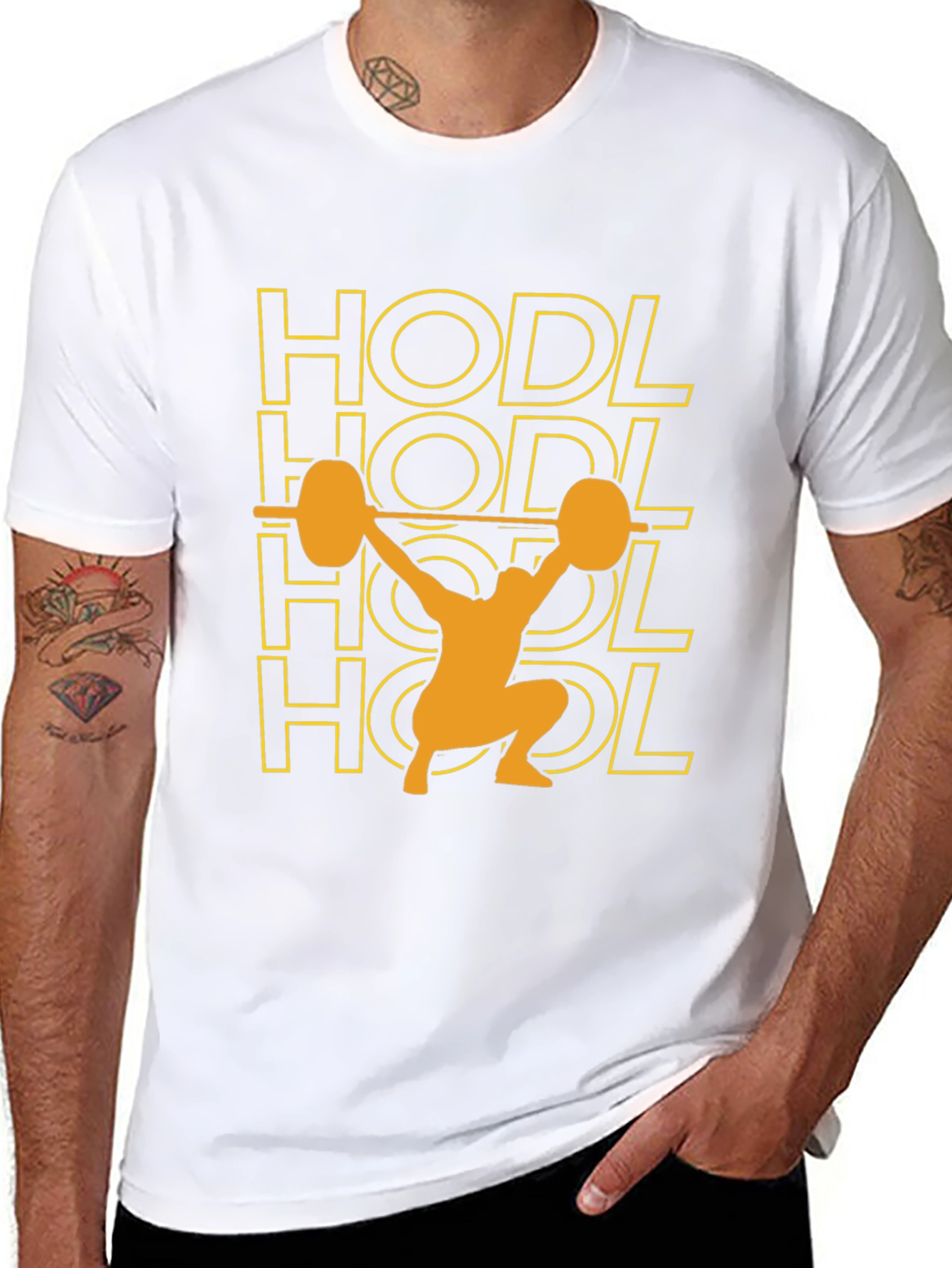 HODL Weightlifting Black T-Shirt