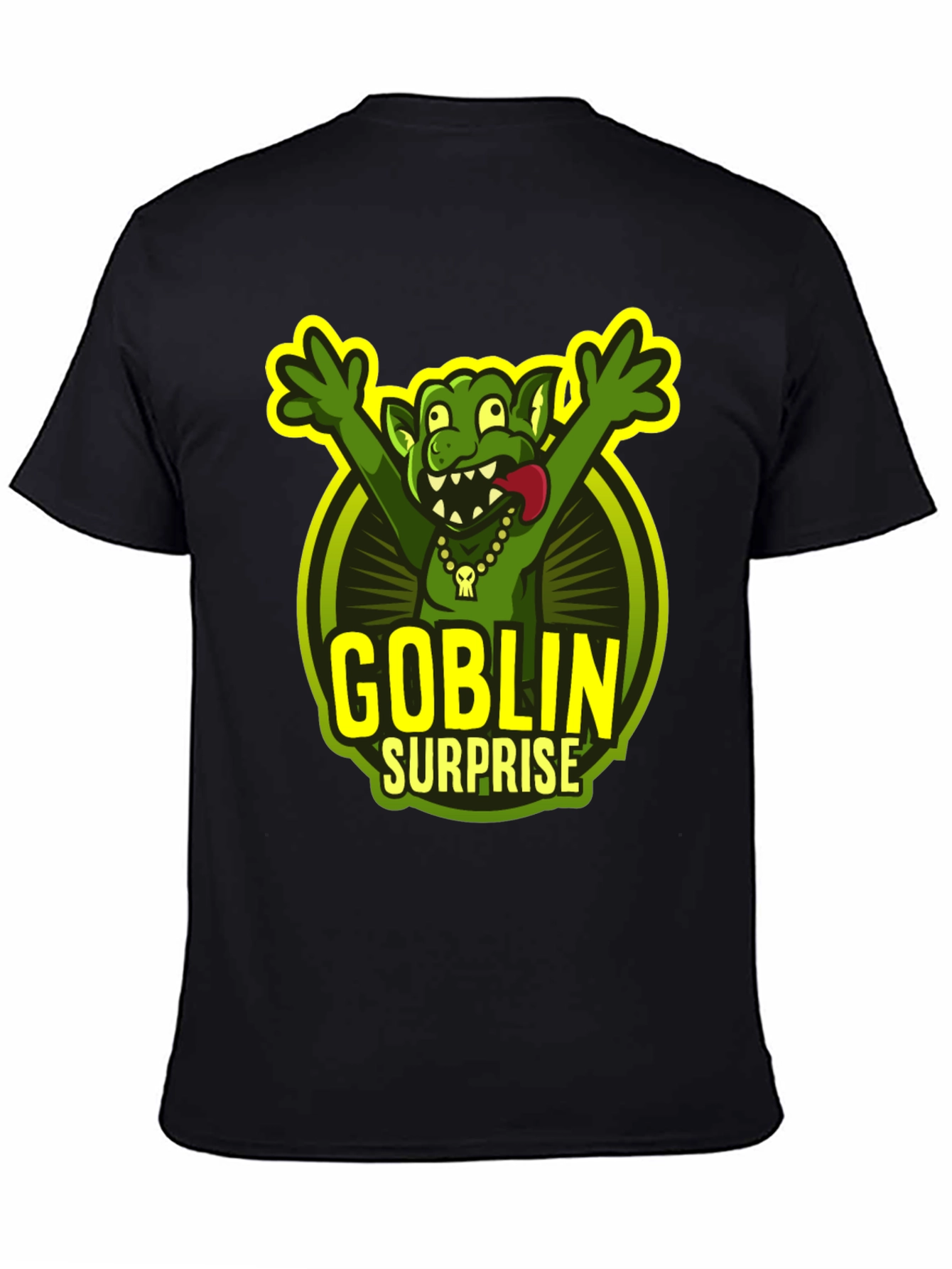 Goblin Surprise Graphic T-Shirt - Funny Cartoon Tee