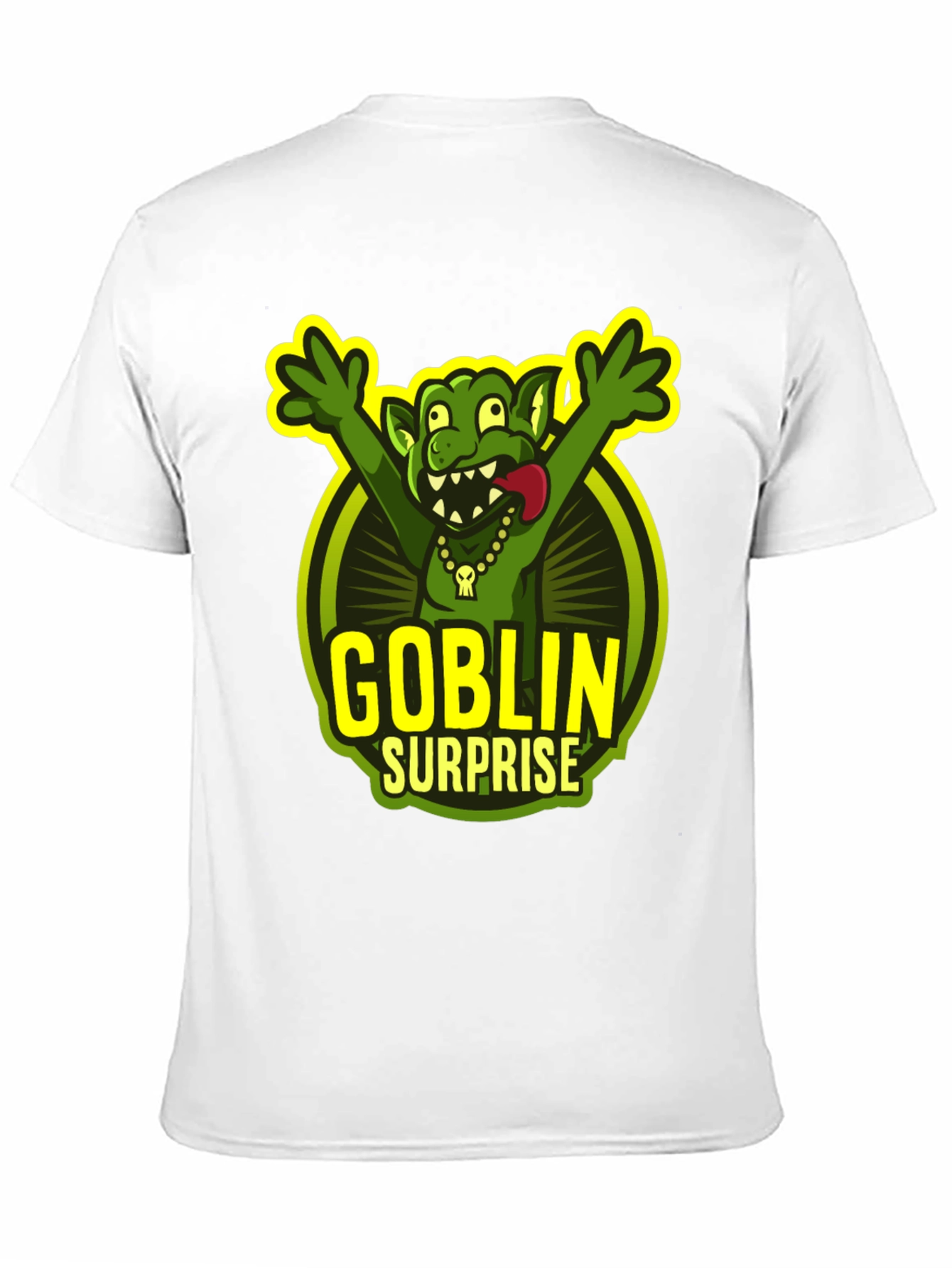 Goblin Surprise Graphic T-Shirt - Funny Cartoon Tee