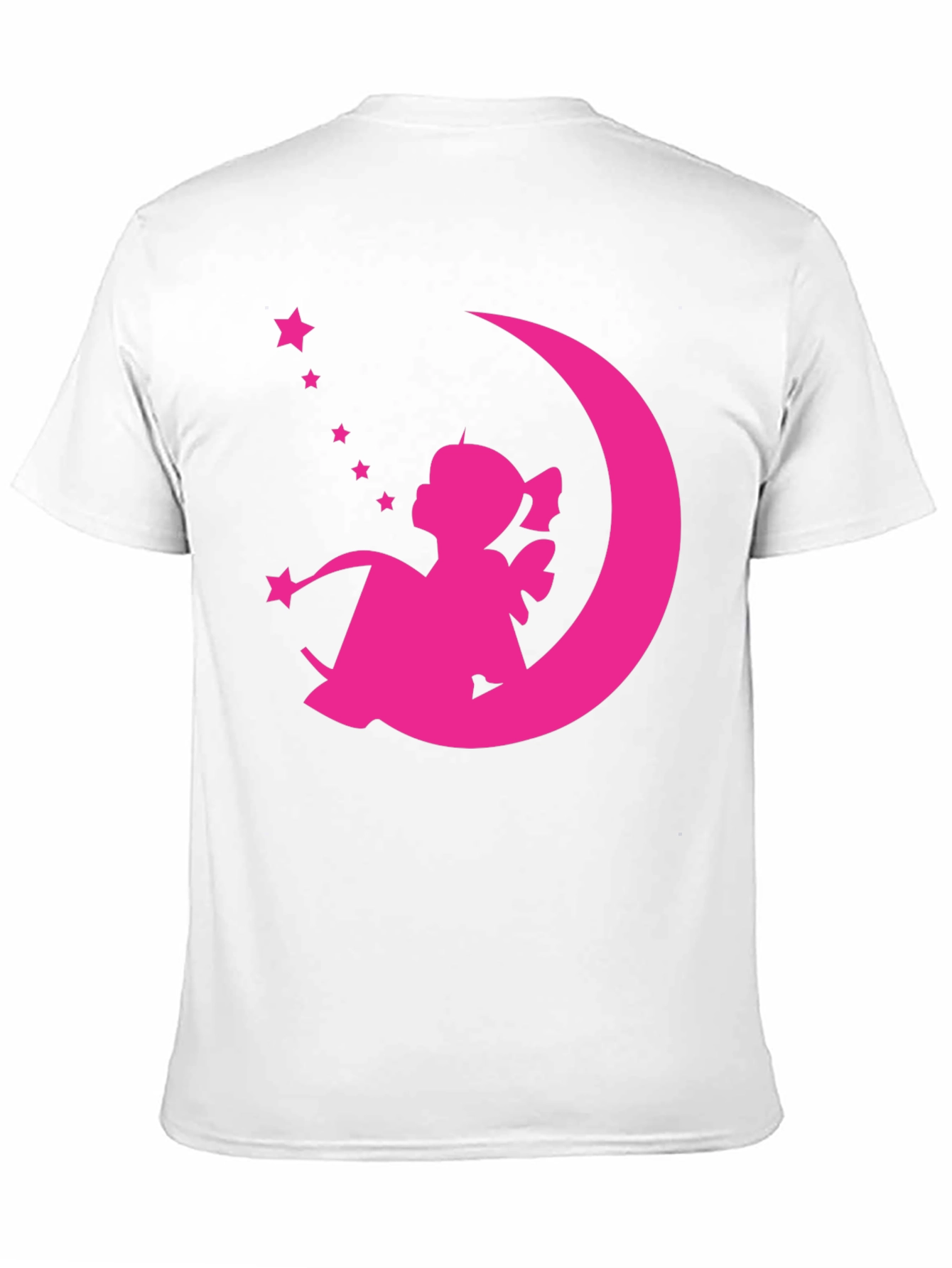 Pink Fairy on Moon Graphic Tee