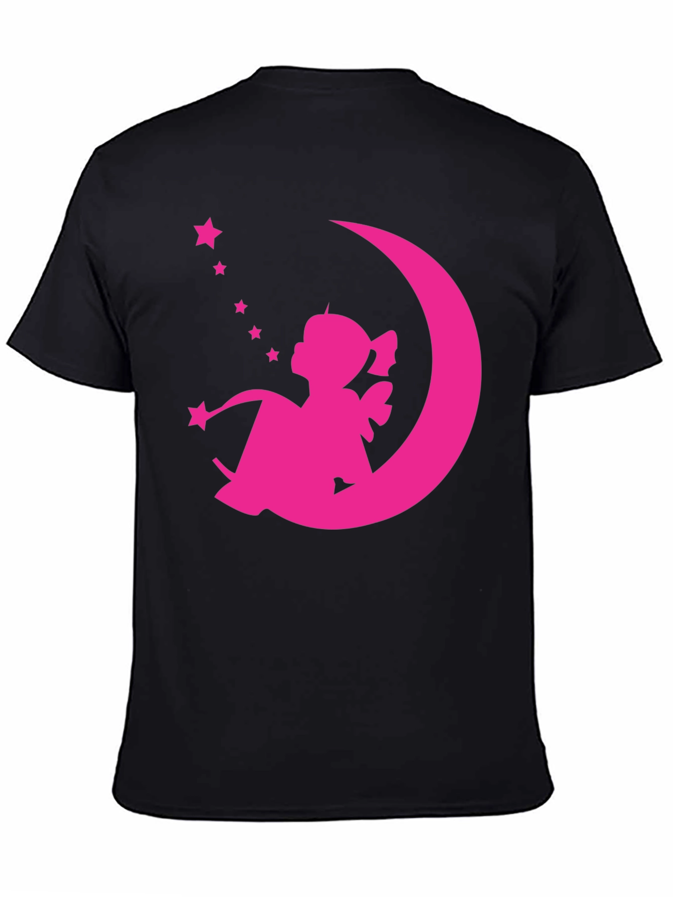 Pink Fairy on Moon Graphic Tee