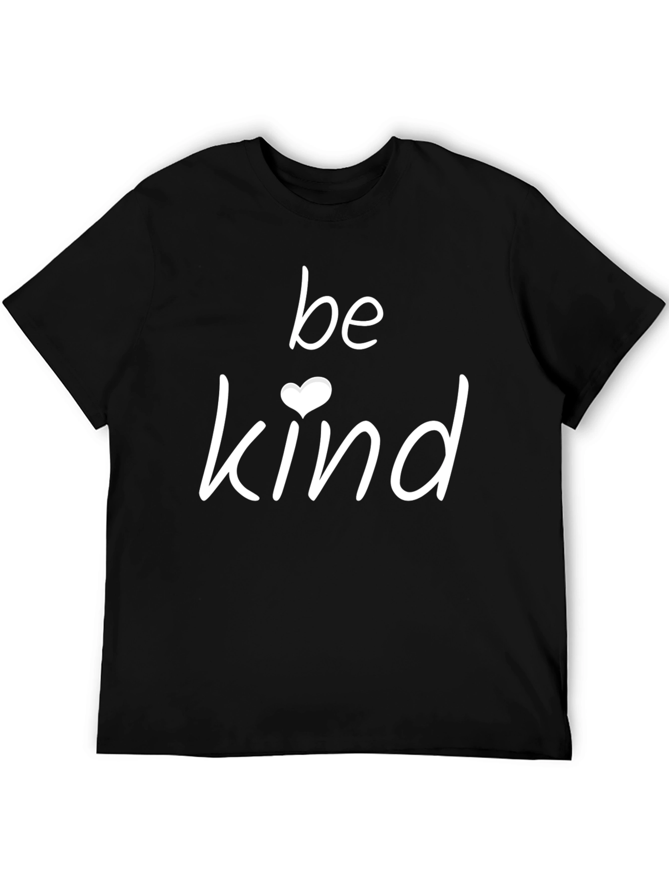Be Kind Heart Graphic Tee - Black