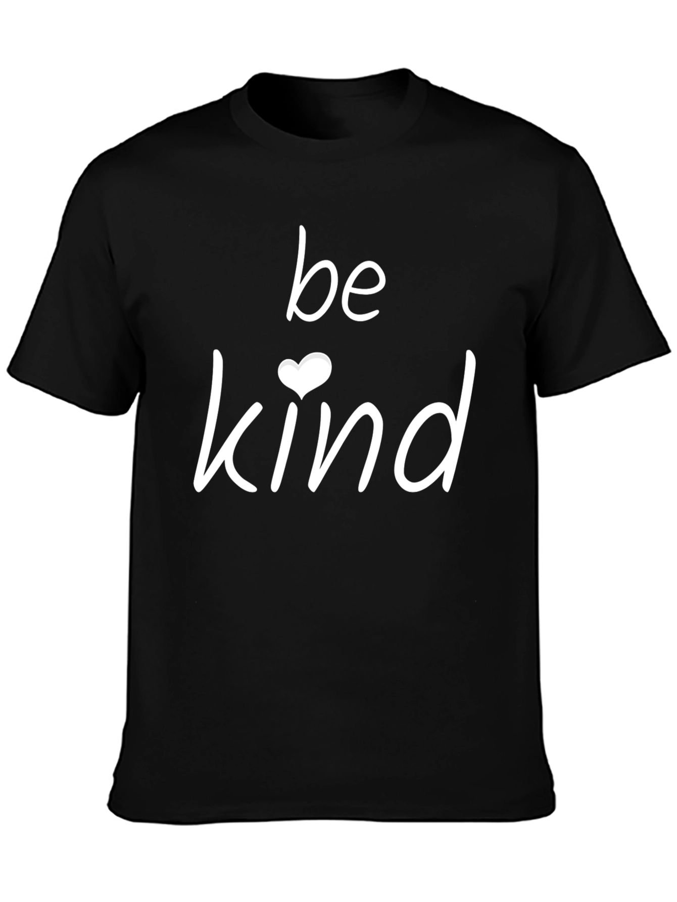 Be Kind Heart Graphic Tee - Black