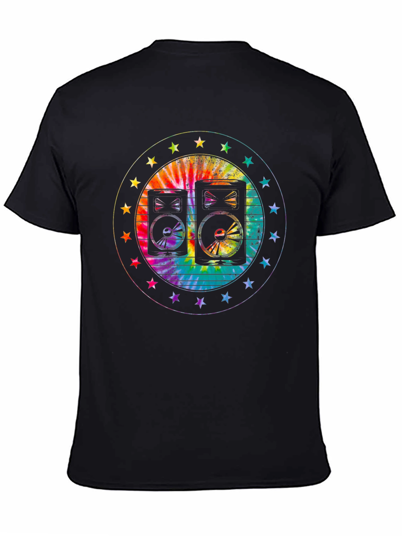 Retro Speaker Tie-Dye Graphic Tee