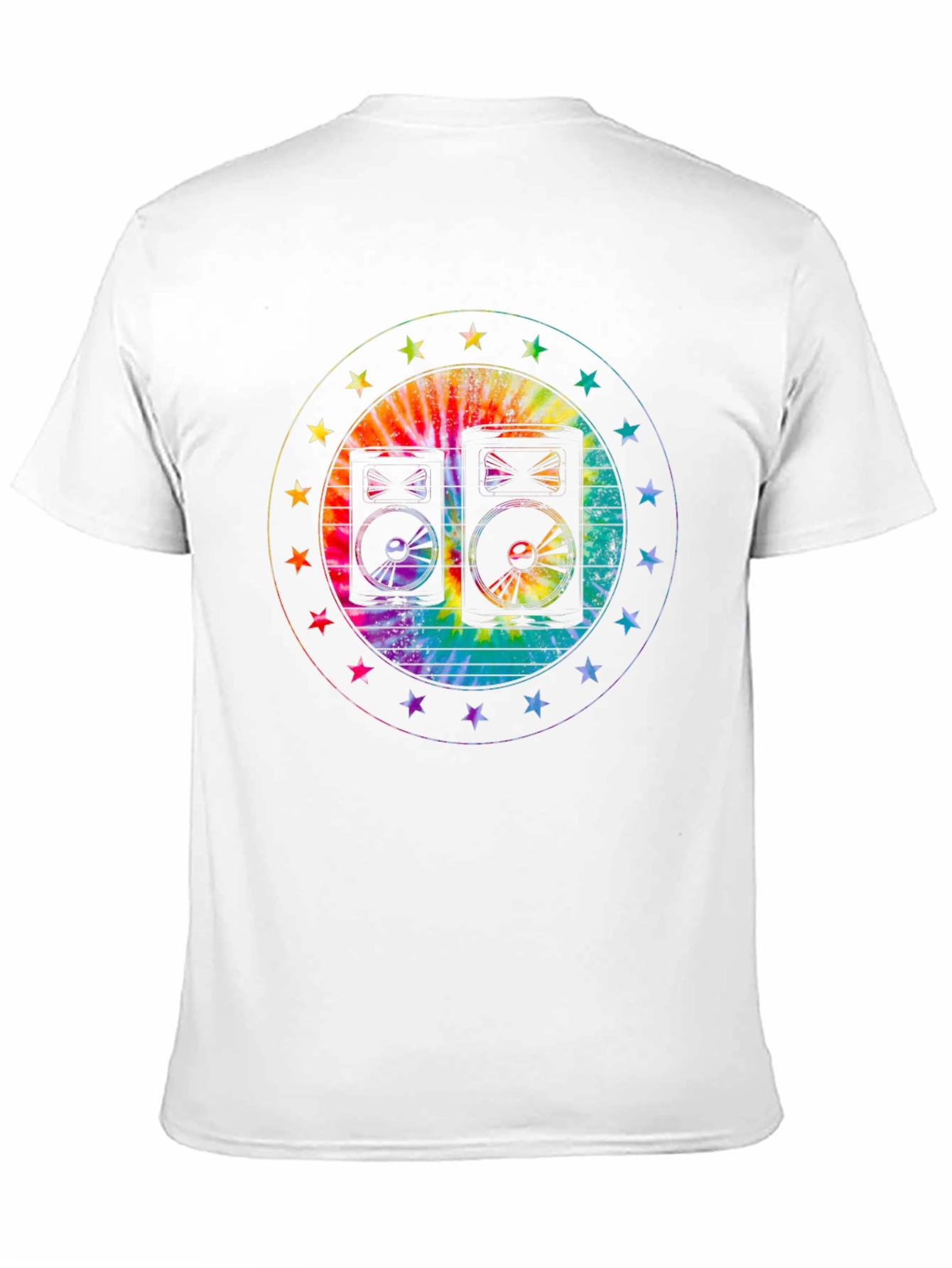 Retro Speaker Tie-Dye Graphic Tee