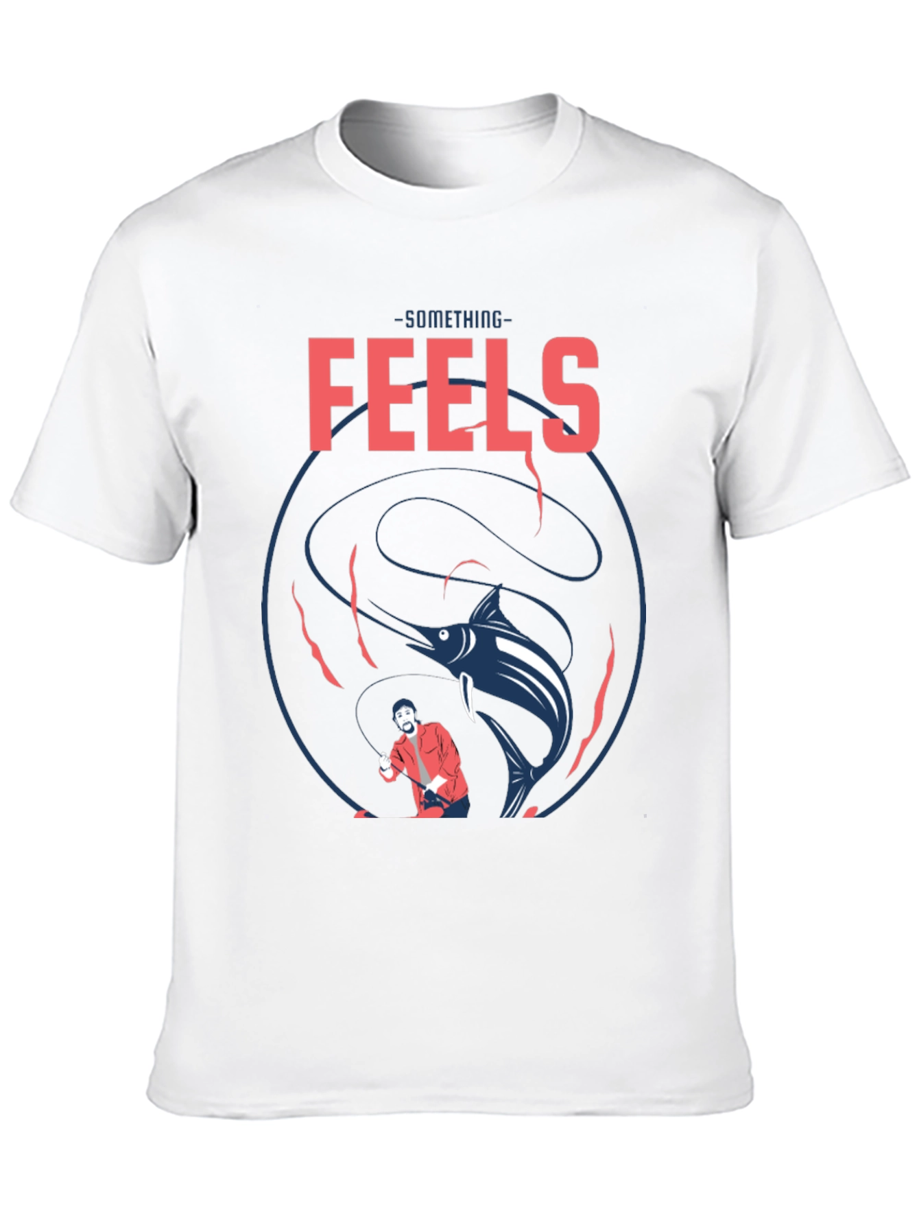 Something Feels Fishy Black Graphic Tee