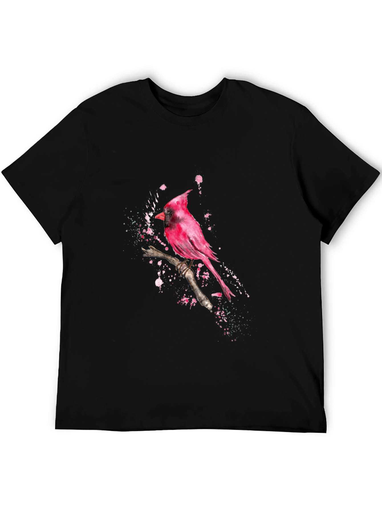 Cardinal Bird Graphic Tee - Black T-Shirt