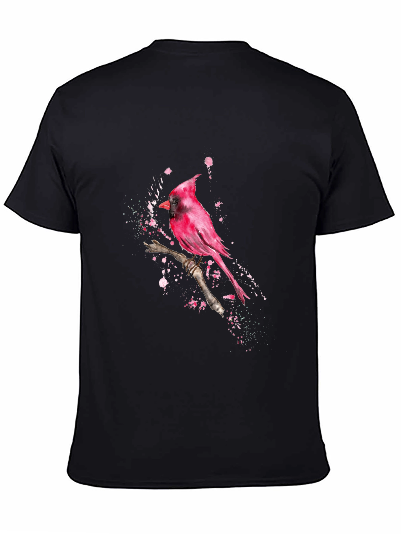 Cardinal Bird Graphic Tee - Black T-Shirt