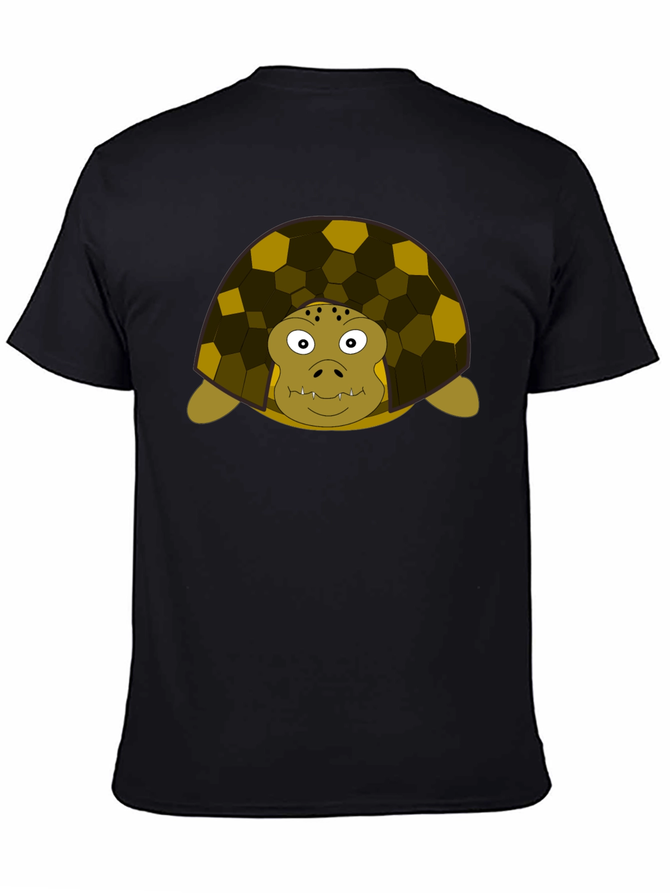 Turtle Graphic T-Shirt - Black Cotton Tee