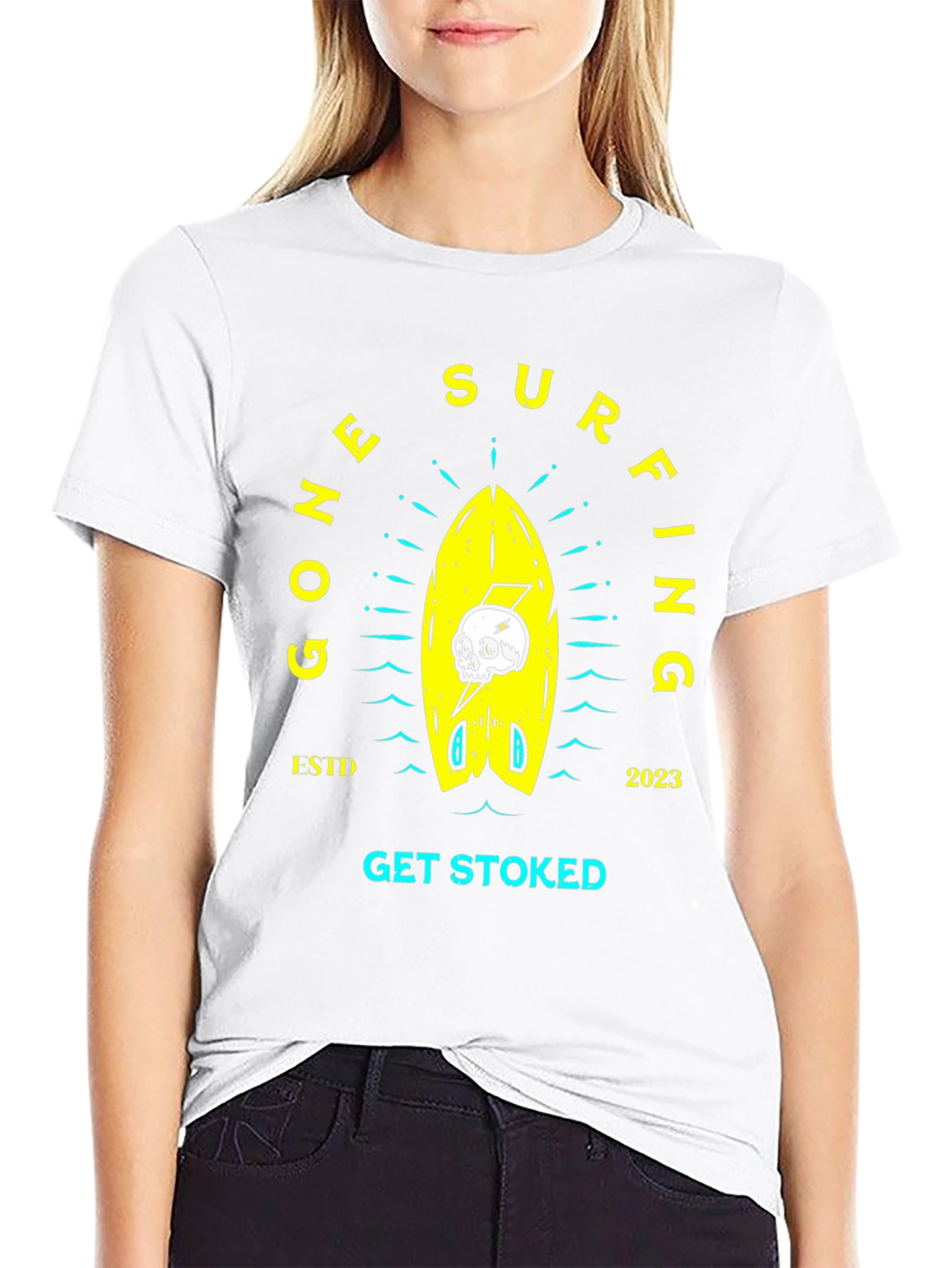 Gone Surfing Graphic Tee - Get Stoked!