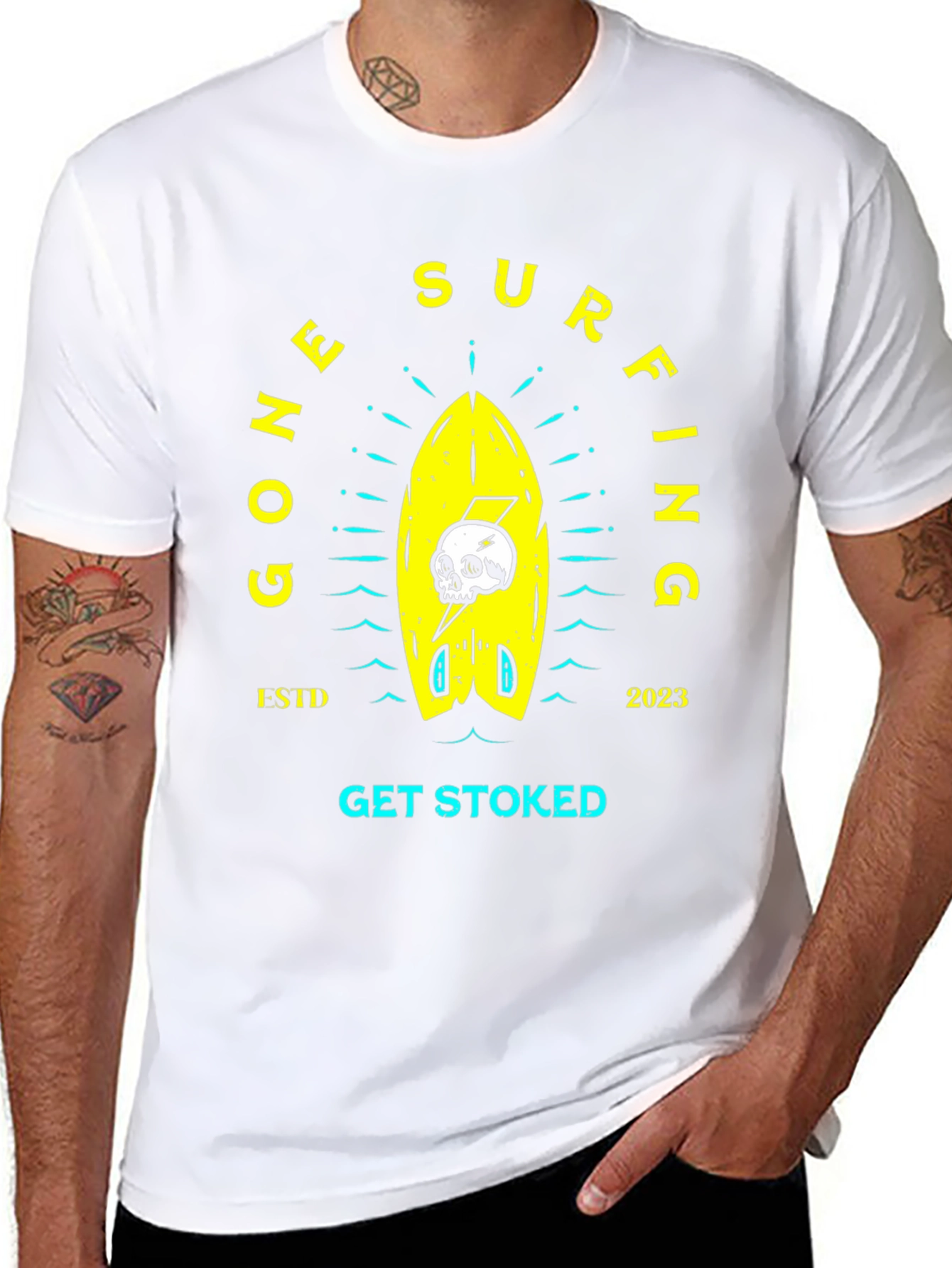 Gone Surfing Graphic Tee - Get Stoked!