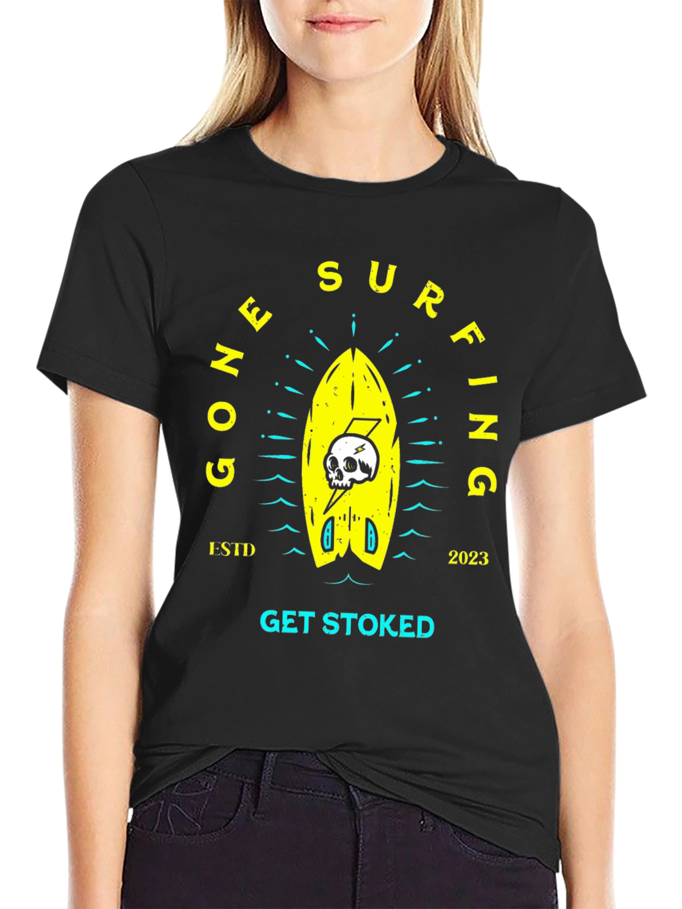 Gone Surfing Graphic Tee - Get Stoked!